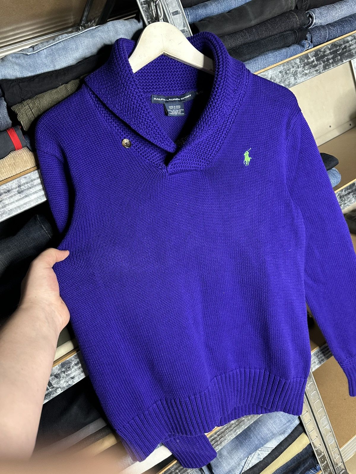Polo Ralph Lauren Women's Ralph Lauren Cowl Neck Knit Jumper Sweater Size XL / US 12-14 / IT 48-50 - 2 Thumbnail
