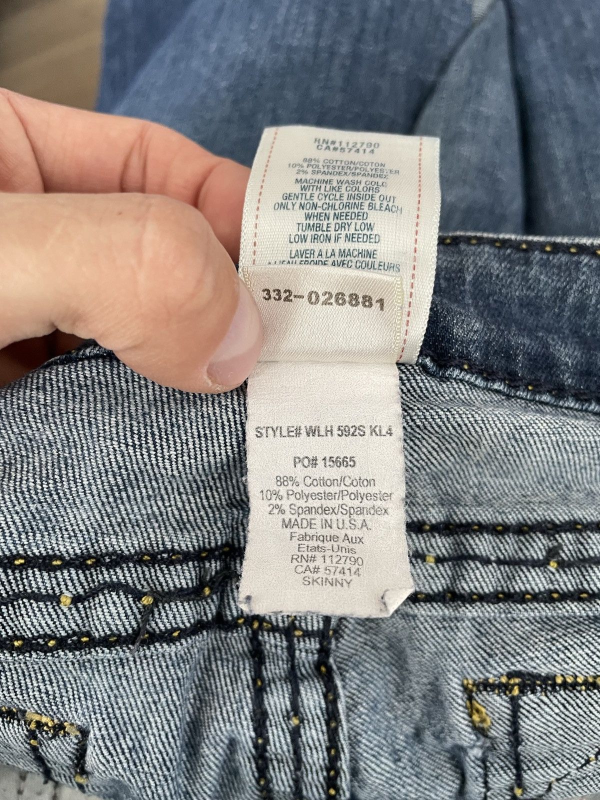 True Religion × Vintage True Religion Vintage Y2k Denim Jeans Trousers Pants Swag Size 25" / US 0 / IT 36 - 12 Thumbnail