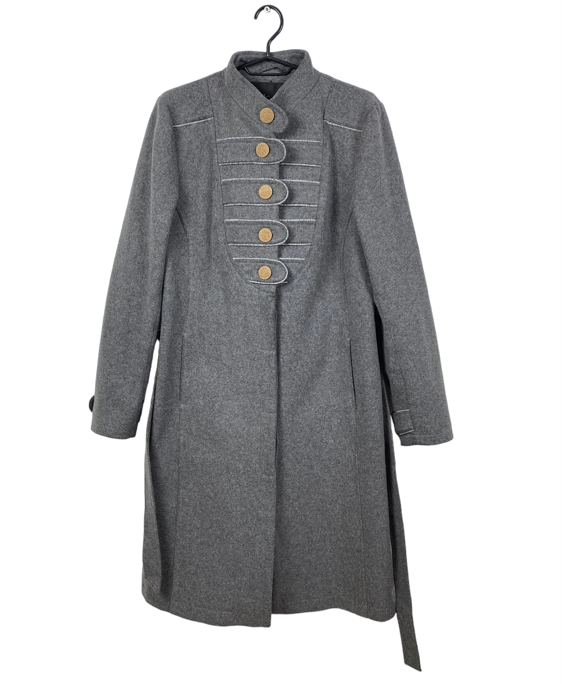 Designer Stella Nova Wool-Cashmere Belted Coat size 42 Size M / US 6-8 / IT 42-44 - 16 Thumbnail