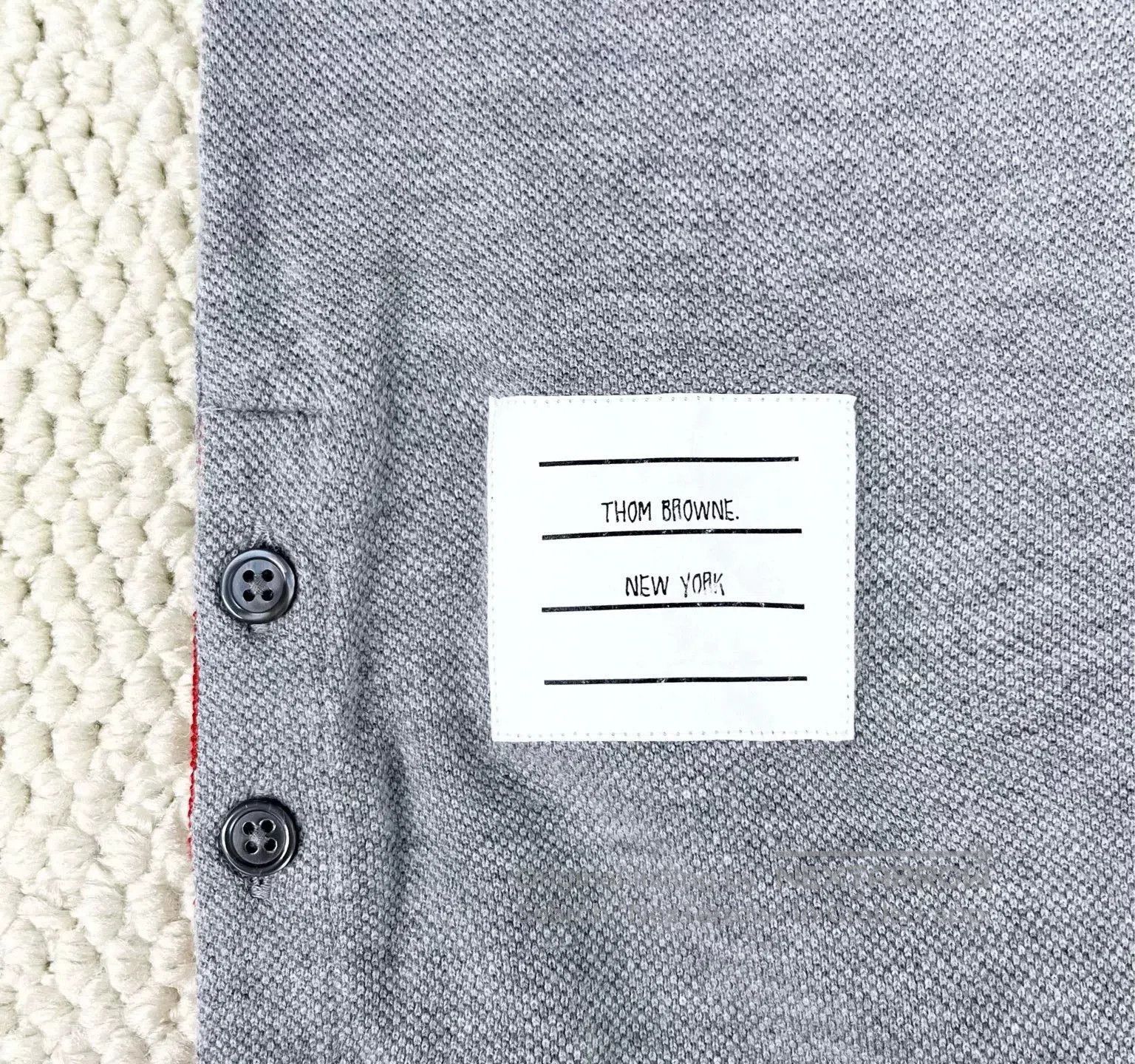 Thom Browne Thom Browne Gray Back Striped Polo Dress. Size S / US 4 / IT 40 - 5 Thumbnail