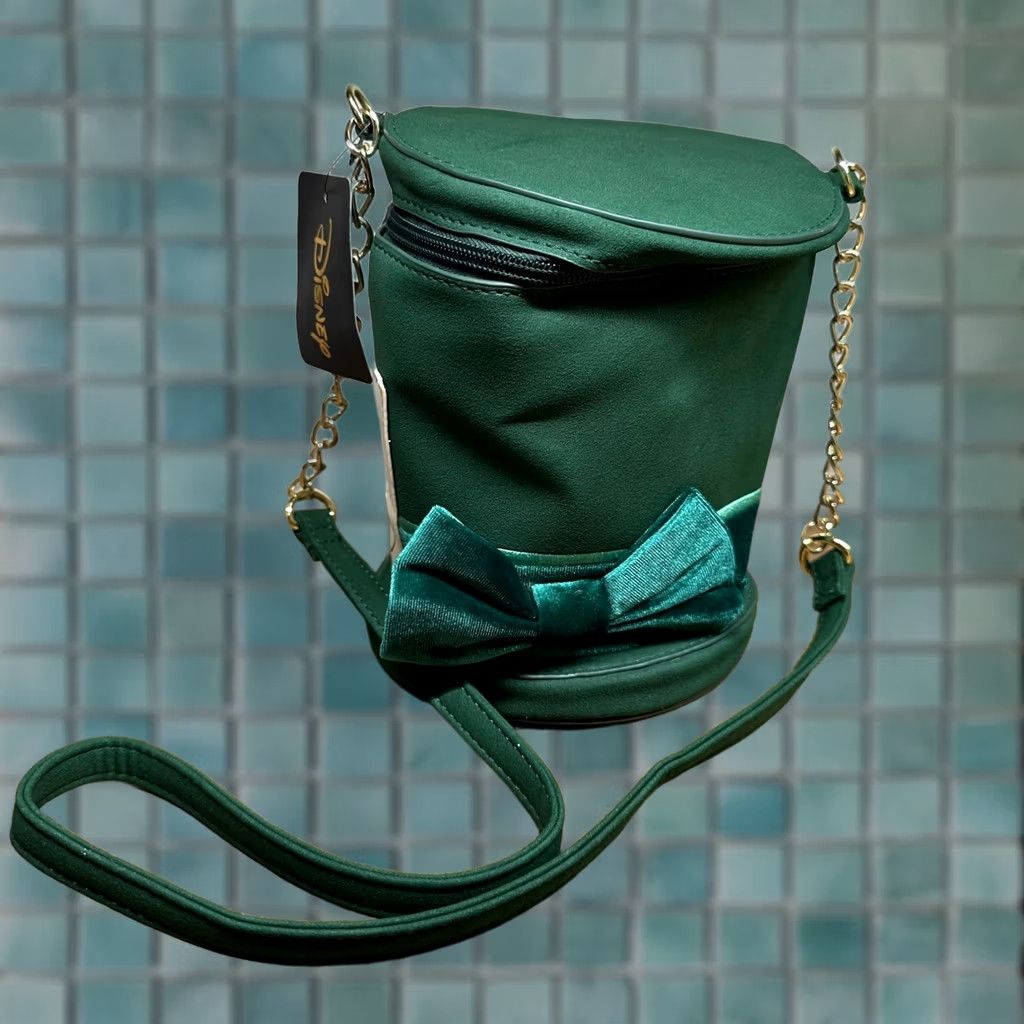 Disney NEW Disney Alice in Wonderland Mad Hatter Green Top Hat Crossbody Bag Size S / US 4 / IT 40 - 1 Thumbnail