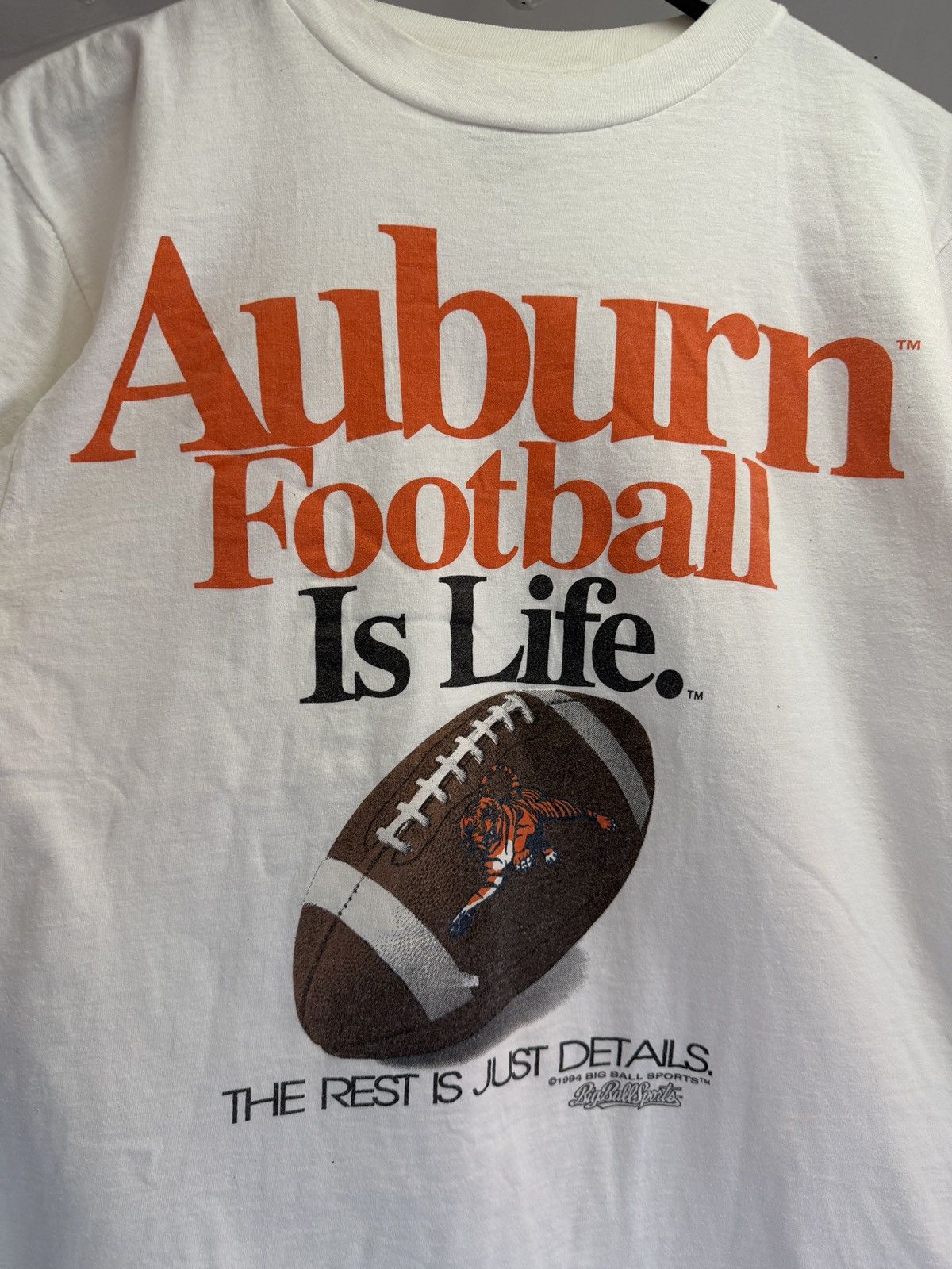 Vintage Vintage Auburn Football is Life 90's T-shirt Size US M / EU 48-50 / 2 - 3 Thumbnail