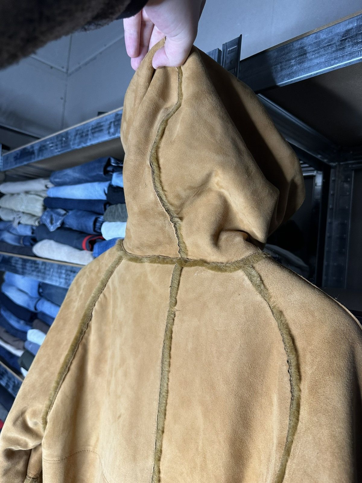Ugg UGG Women's Genuine Suede Leather Hooded Bomber Jacket Size M / US 6-8 / IT 42-44 - 11 Thumbnail