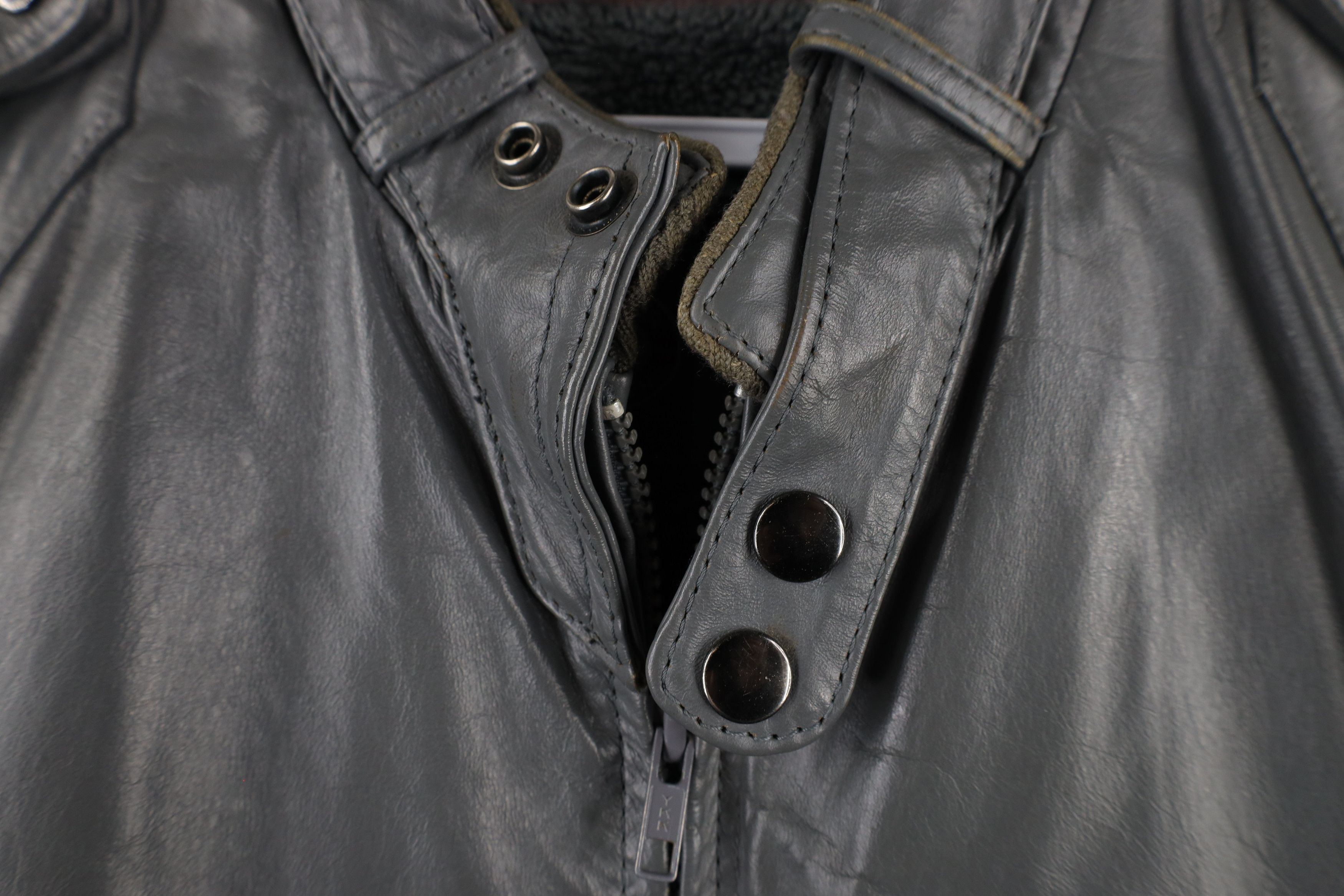 Vintage Vintage 80s 90s Streetwear Leather Cafe Racer Bomber Jacket Size US L / EU 52-54 / 3 - 5 Thumbnail