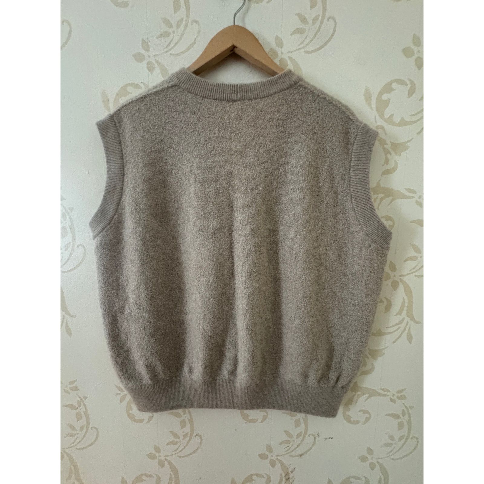 Agnona Men's L Agnona 100% Cashmere Beige Sweater Size US XL / EU 56 / 4 - 4 Thumbnail
