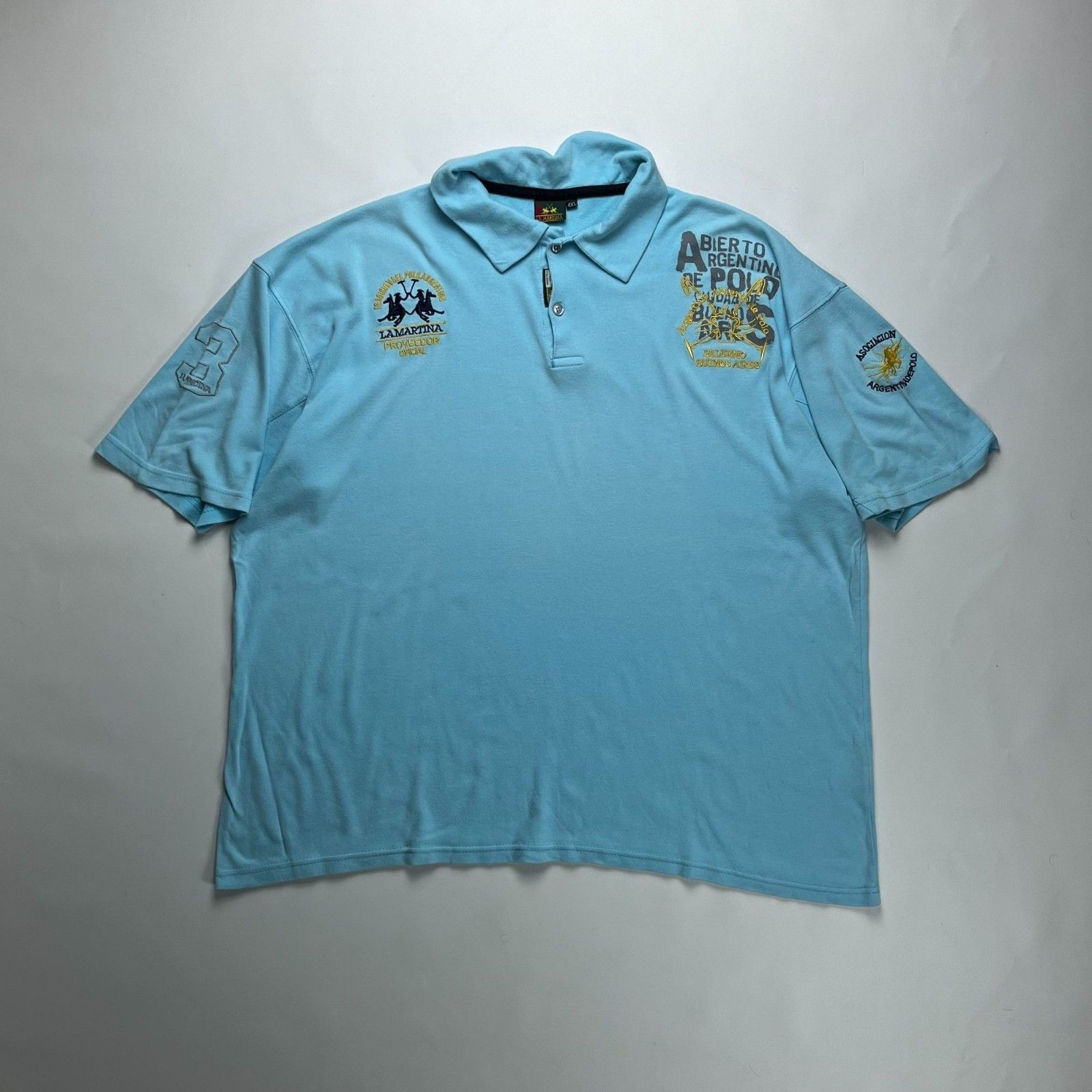 La Martina La Martina Abierto Argentino Rare Embroidered Polo Shirt XXL Size US XXL / EU 58 / 5 - 3 Thumbnail