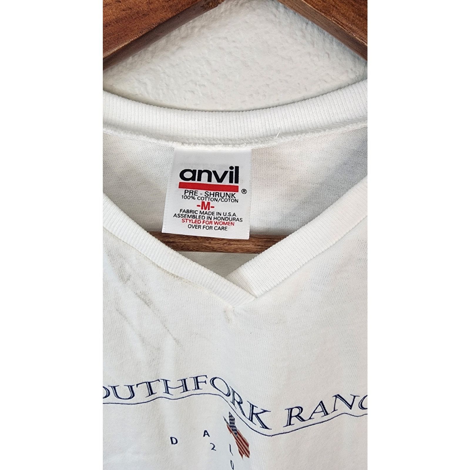 Anvil Vintage Womens South Fork Shirt Ranch Dallas VTG T-shirt Tee Size M / US 6-8 / IT 42-44 - 4 Thumbnail