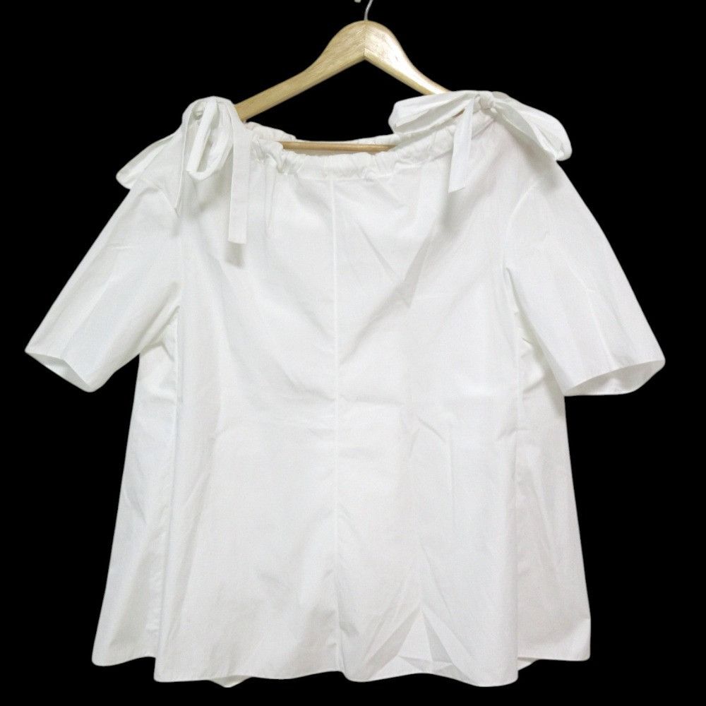 Marni Marni Marni Ribbon Shoulder Short Sleeve Top Cotton Tops DUTY FREE for USA Size ONE SIZE - 1 Thumbnail