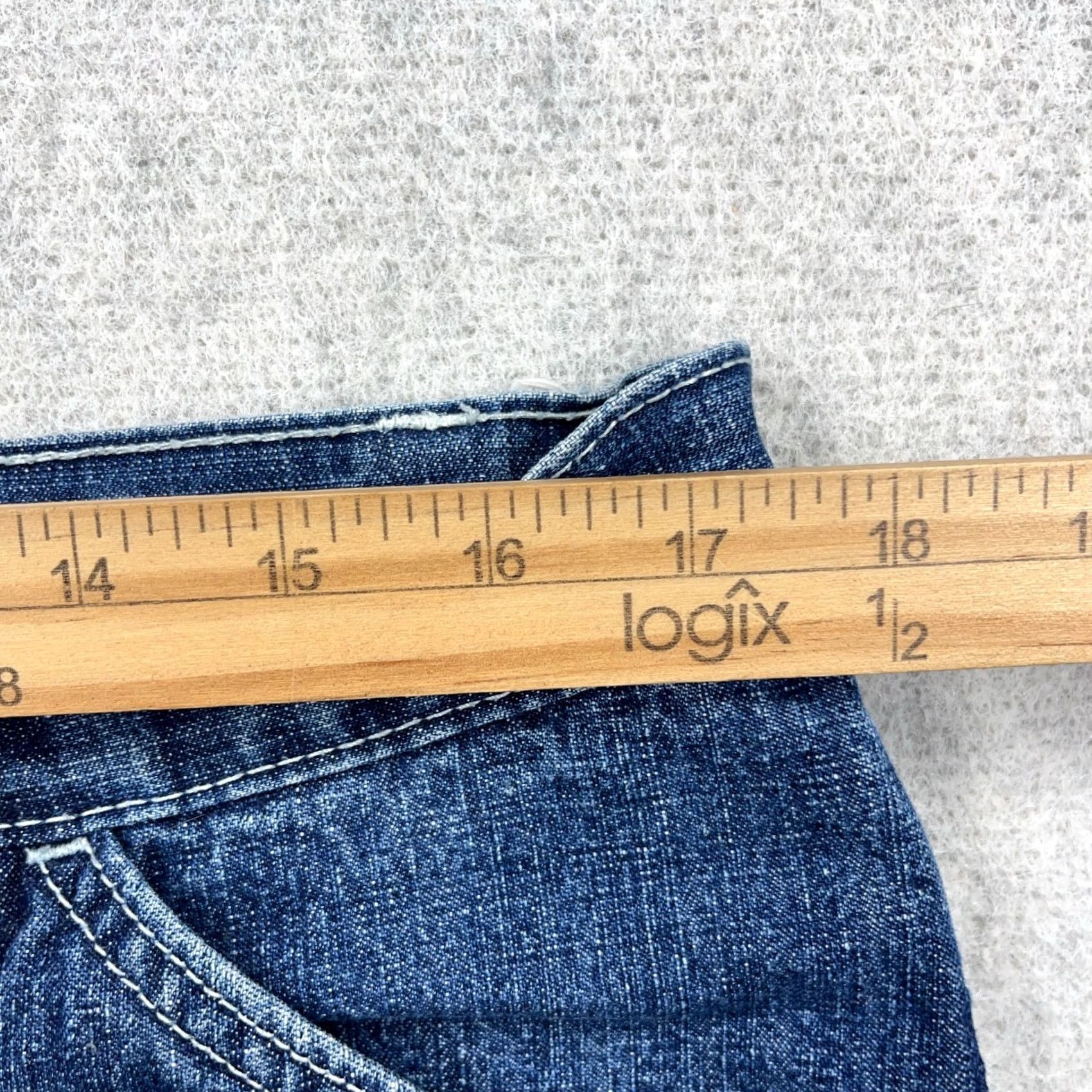 Faded Glory Vintage Faded Glory Shorts Men 36 Denim Bermuda 5-Pocket Relaxed Baggy 90s Hip Hop Grunge Rockabilly Blue Cotton Shirt Shoes Not Included Size US 36 / EU 52 - 7 Thumbnail