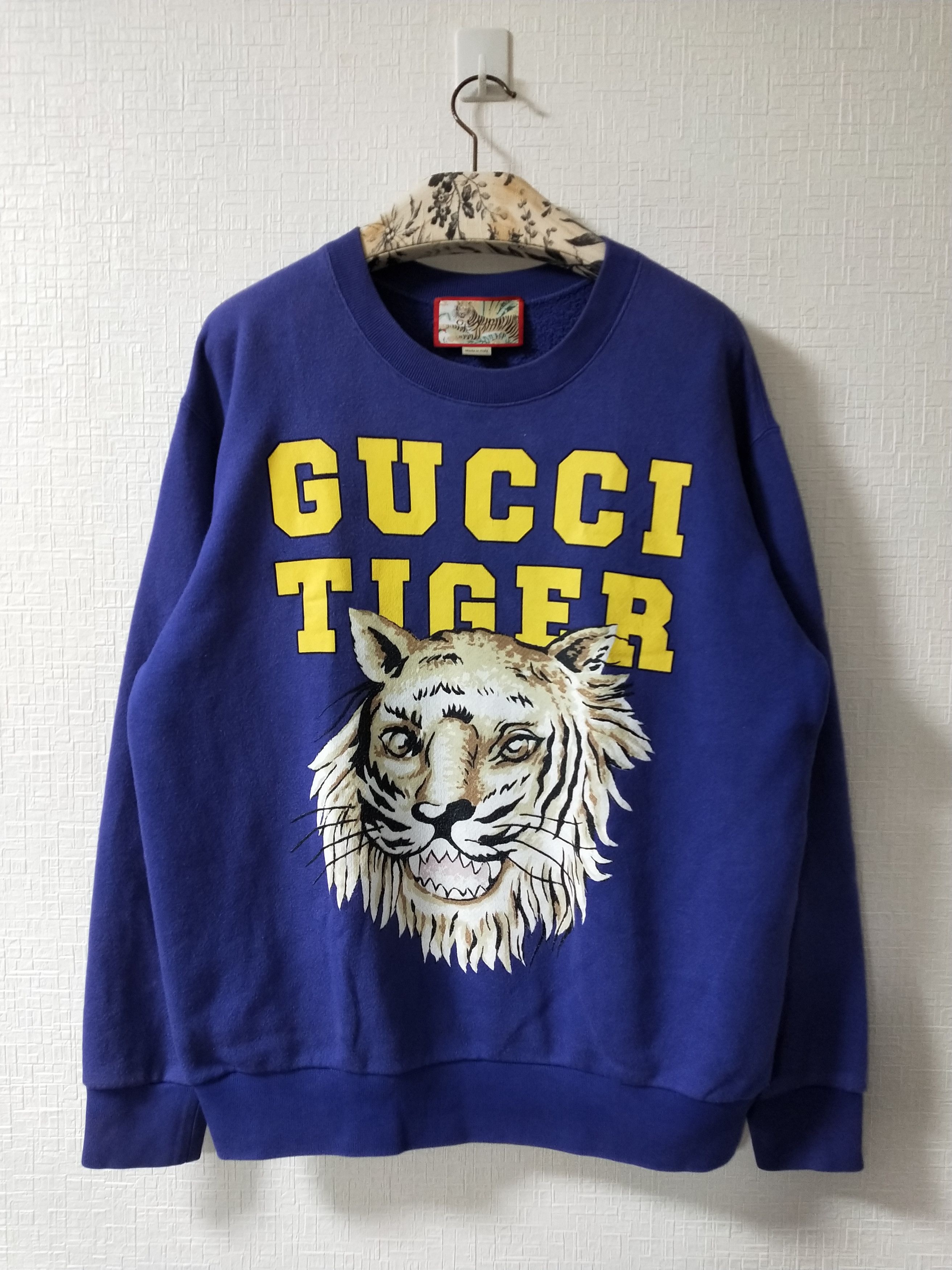 Gucci 'Tiger' Print Sweatshirt Size US L / EU 52-54 / 3 - 1 Thumbnail