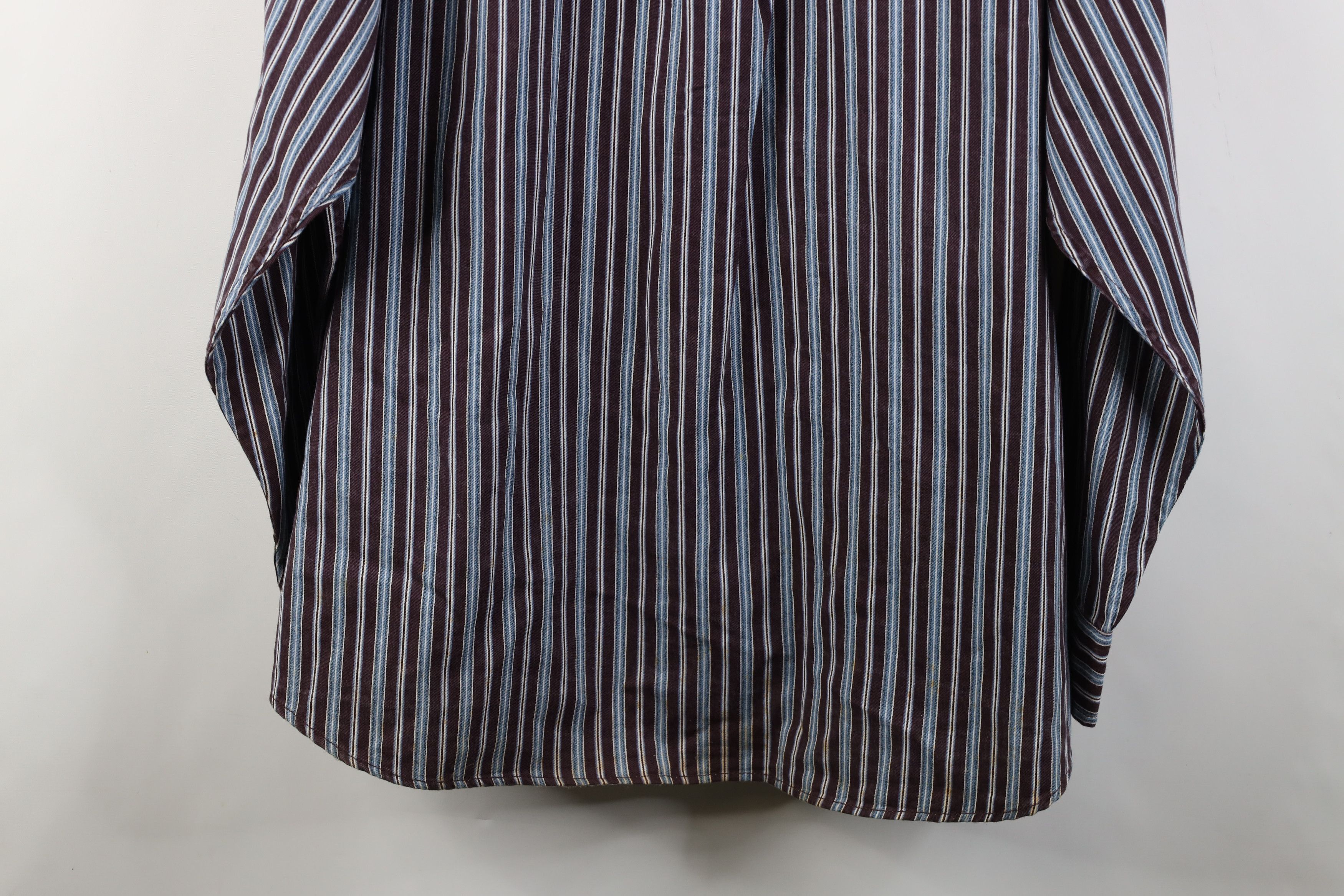Vintage Deadstock Vintage 90s Streetwear Striped Button Down Shirt Size US XXL / EU 58 / 5 - 15 Thumbnail