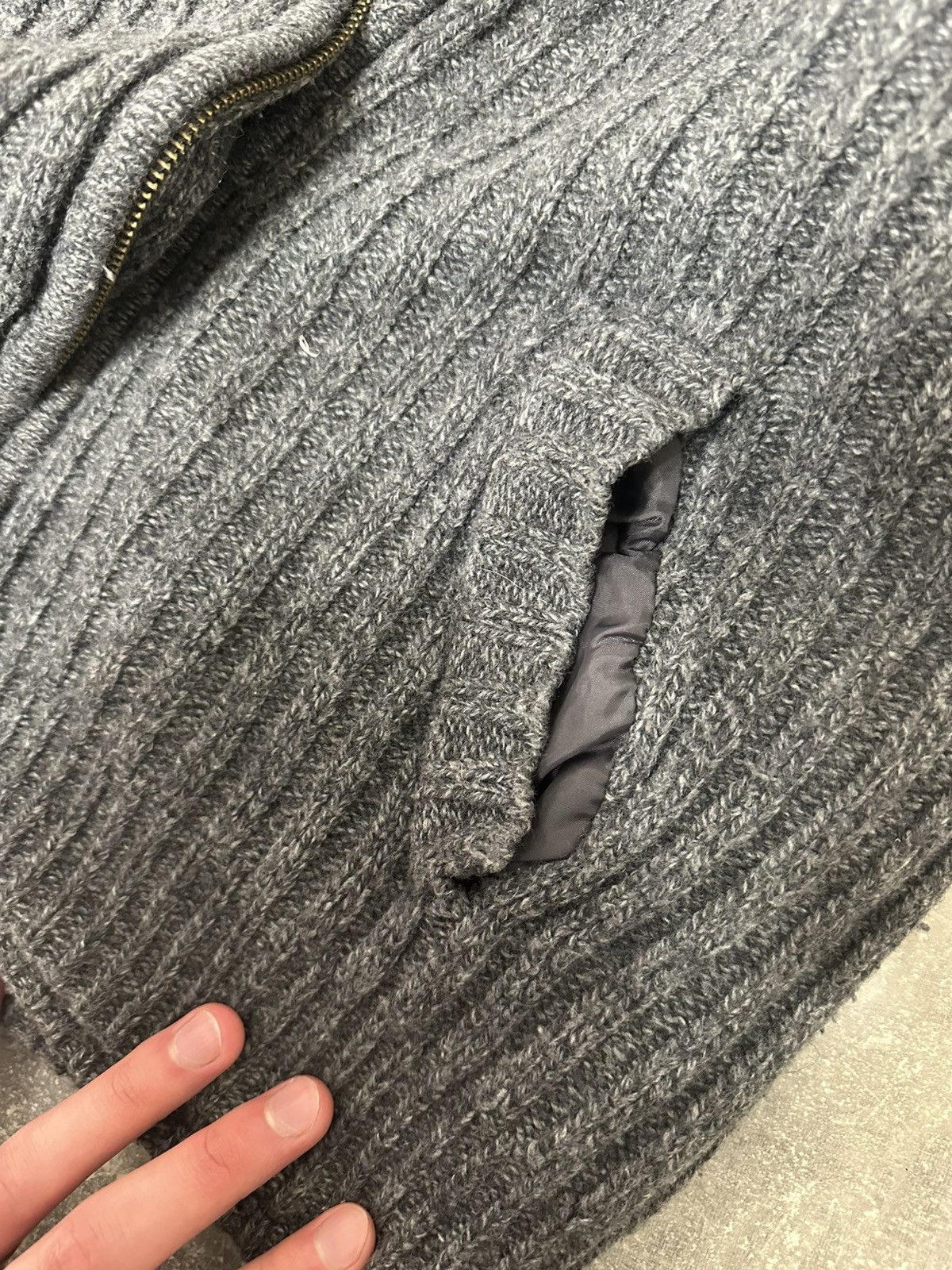 Japanese Brand × Vintage Y2K Japanese Full Fur Hoodie Knit Sweater LGB Style Size US L / EU 52-54 / 3 - 9 Thumbnail