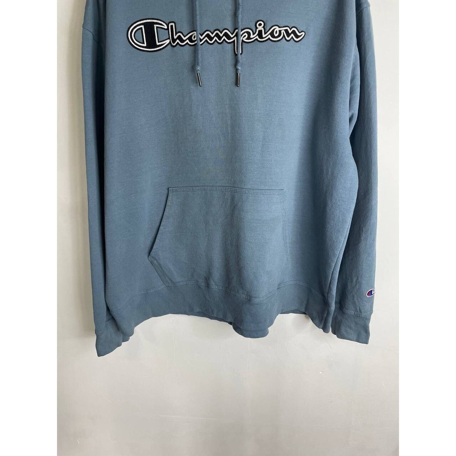 Champion × Vintage Vintage Champion Hoodie 2XL Logo Pullover Sweatshirt USA Size US XXL / EU 58 / 5 - 2 Thumbnail