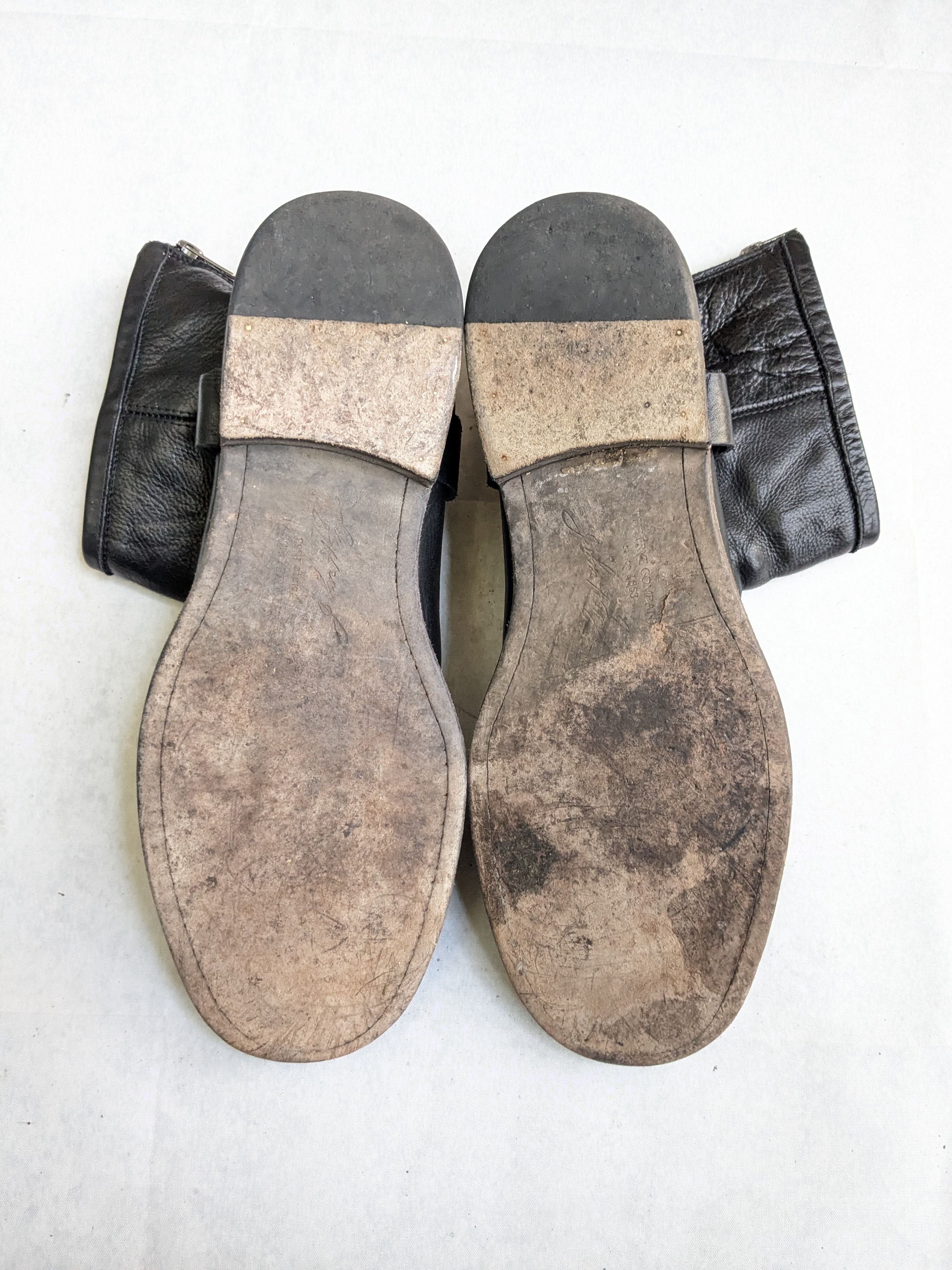 Frye Frye Harness Black Leather 12 D Leather Buckle Size US 12 / EU 45 - 18 Thumbnail
