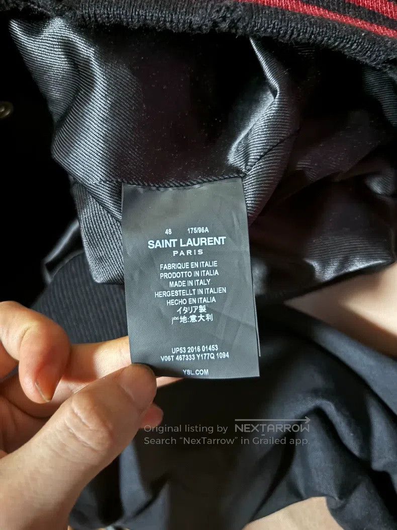 Saint Laurent Paris Saint Laurent Paris Baseball Jacket Size US M / EU 48-50 / 2 - 4 Thumbnail
