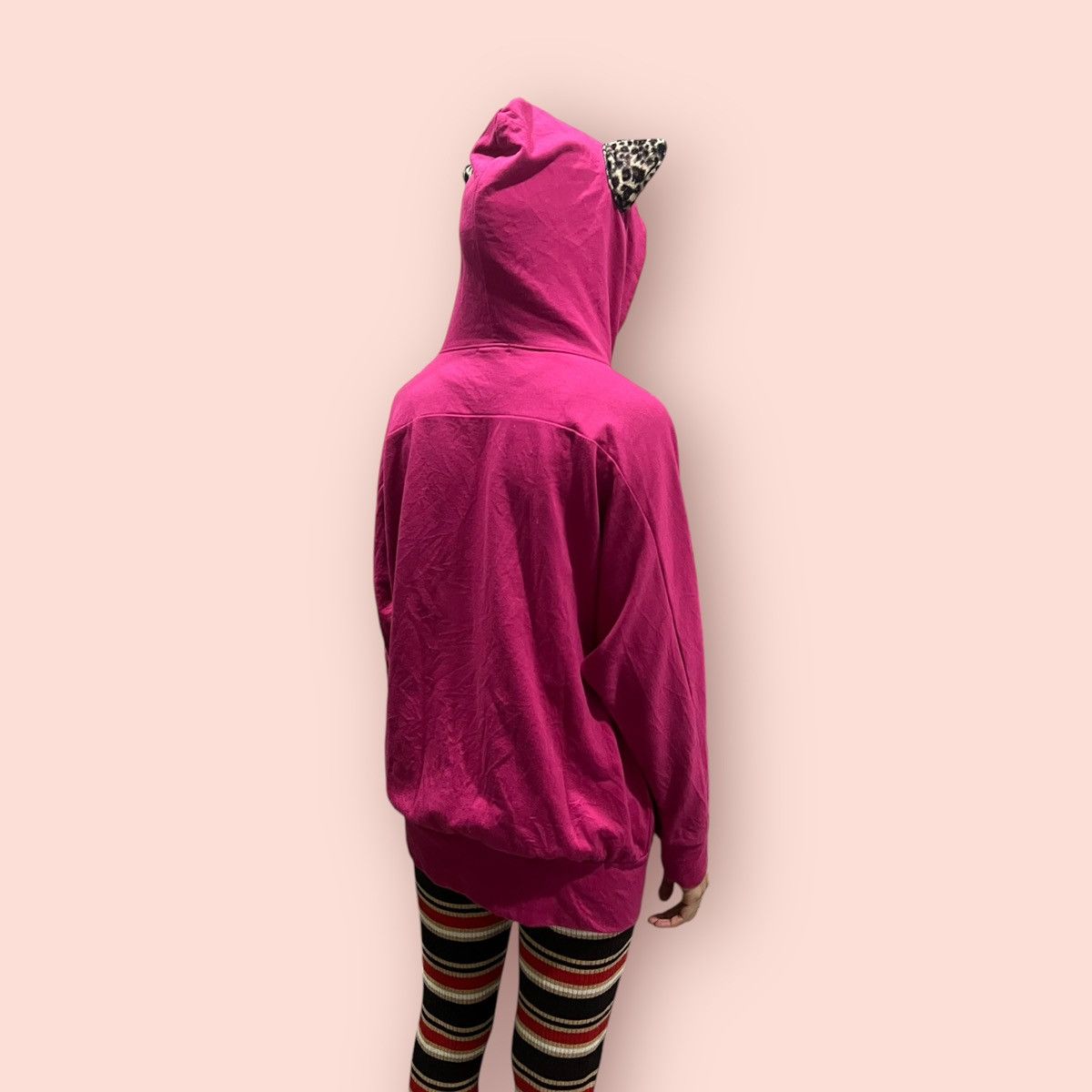 Japanese Brand VINTAGE COLZA JAPAN LEOPARD EARS HOODIE Size M / US 6-8 / IT 42-44 - 10 Thumbnail