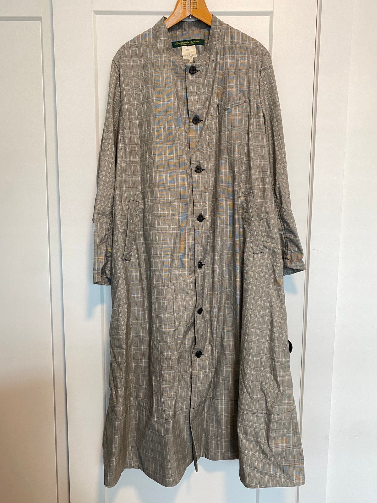 Paul Harnden Shoemakers SS23 unlined check printed long coat | Grailed