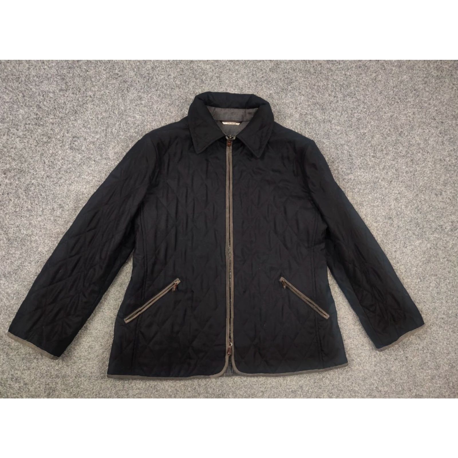 Colombo Colombo Italy Design Jacket Womens Black Zip Double Cashmere Quilted All Seasons Winter/Fall L Size L / US 10 / IT 46 - 3 Thumbnail