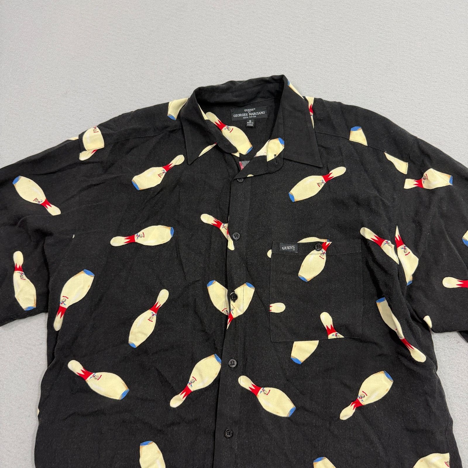 Guess Vintage 90s Guess by Georges Marciano Bowling Button Shirt Size US S / EU 44-46 / 1 - 2 Thumbnail