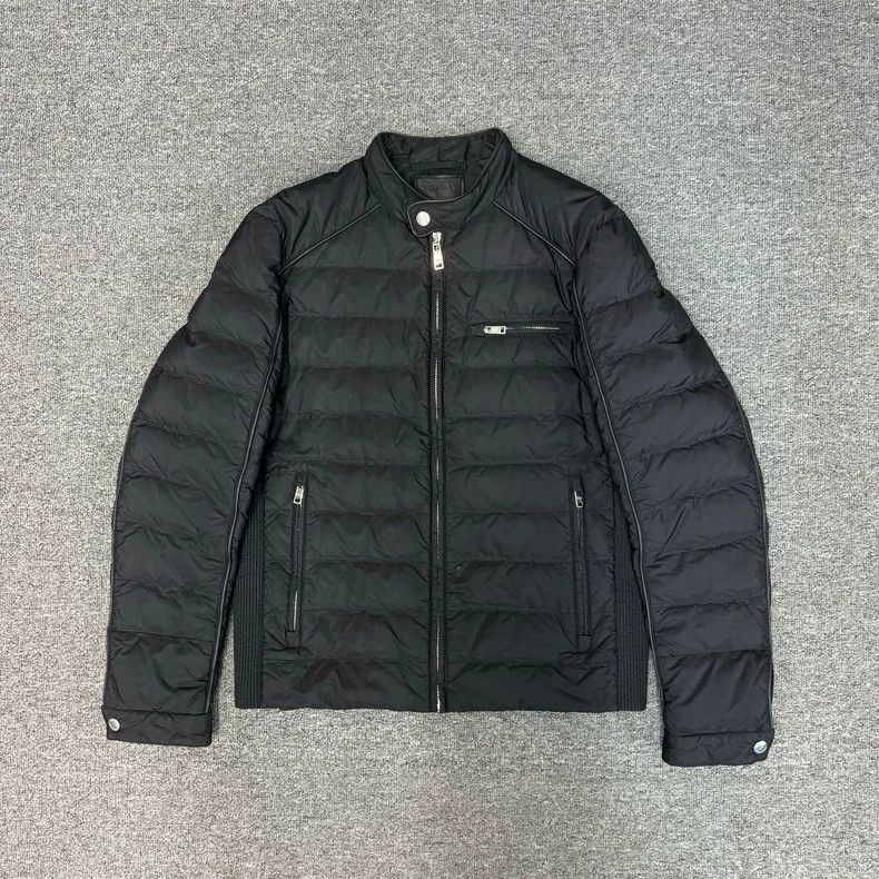 Prada Prada Black Moto Jacket Size 50 - dmc Size US L / EU 52-54 / 3 - 1 Thumbnail
