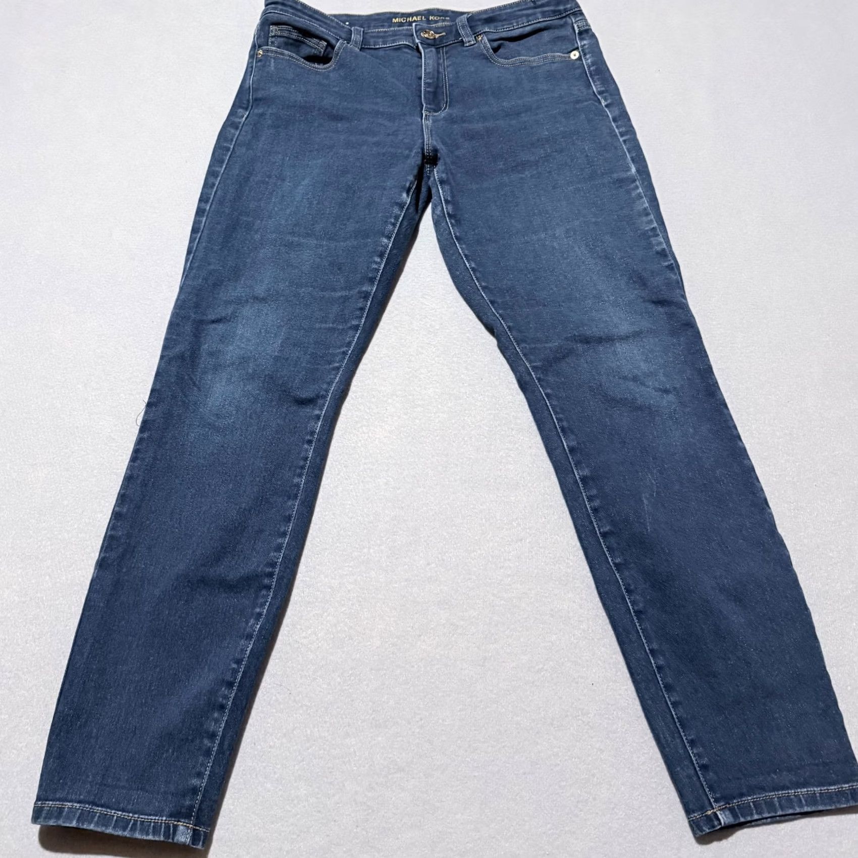 Michael Kors Michael Kors Izzy Skinny Jeans Women Blue Denim Mid-Rise Pockets Slim Fit 10 Size 32" / US 10 / IT 46 - 2 Thumbnail