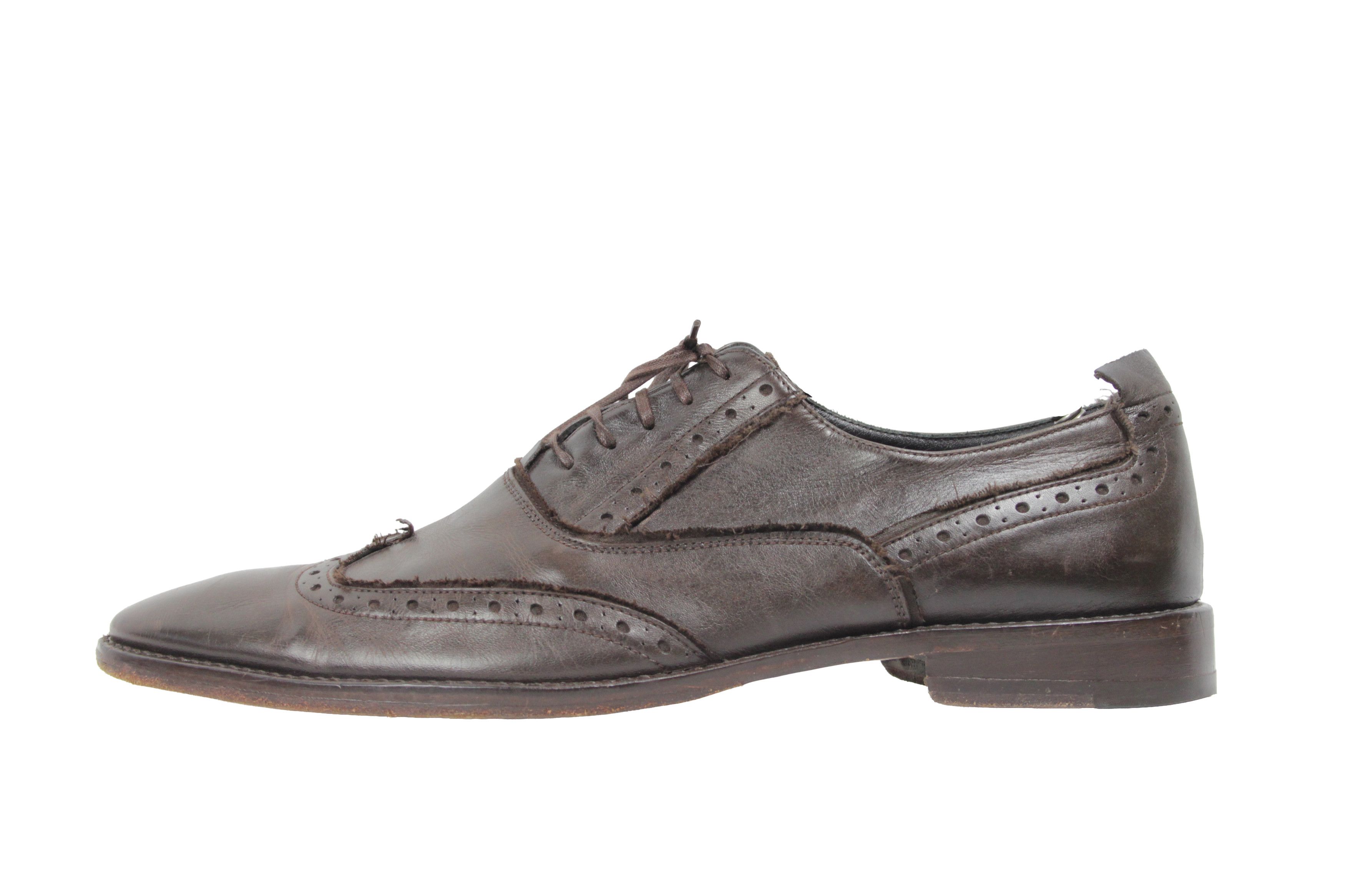Sonia Rykiel Leather Grunge Brogue Size US 9 / EU 42 - 2 Thumbnail