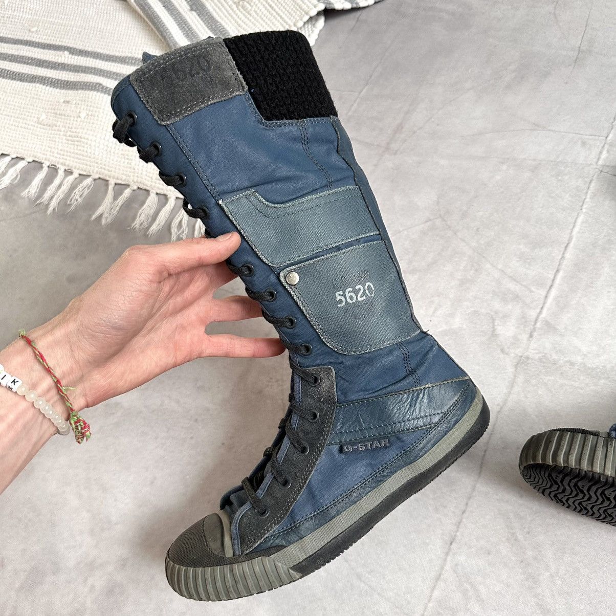 Dirk Bikkembergs Military G-Star Boxing Biker Boots Sneakers Shoes Size US 7 / EU 40 - 10 Thumbnail