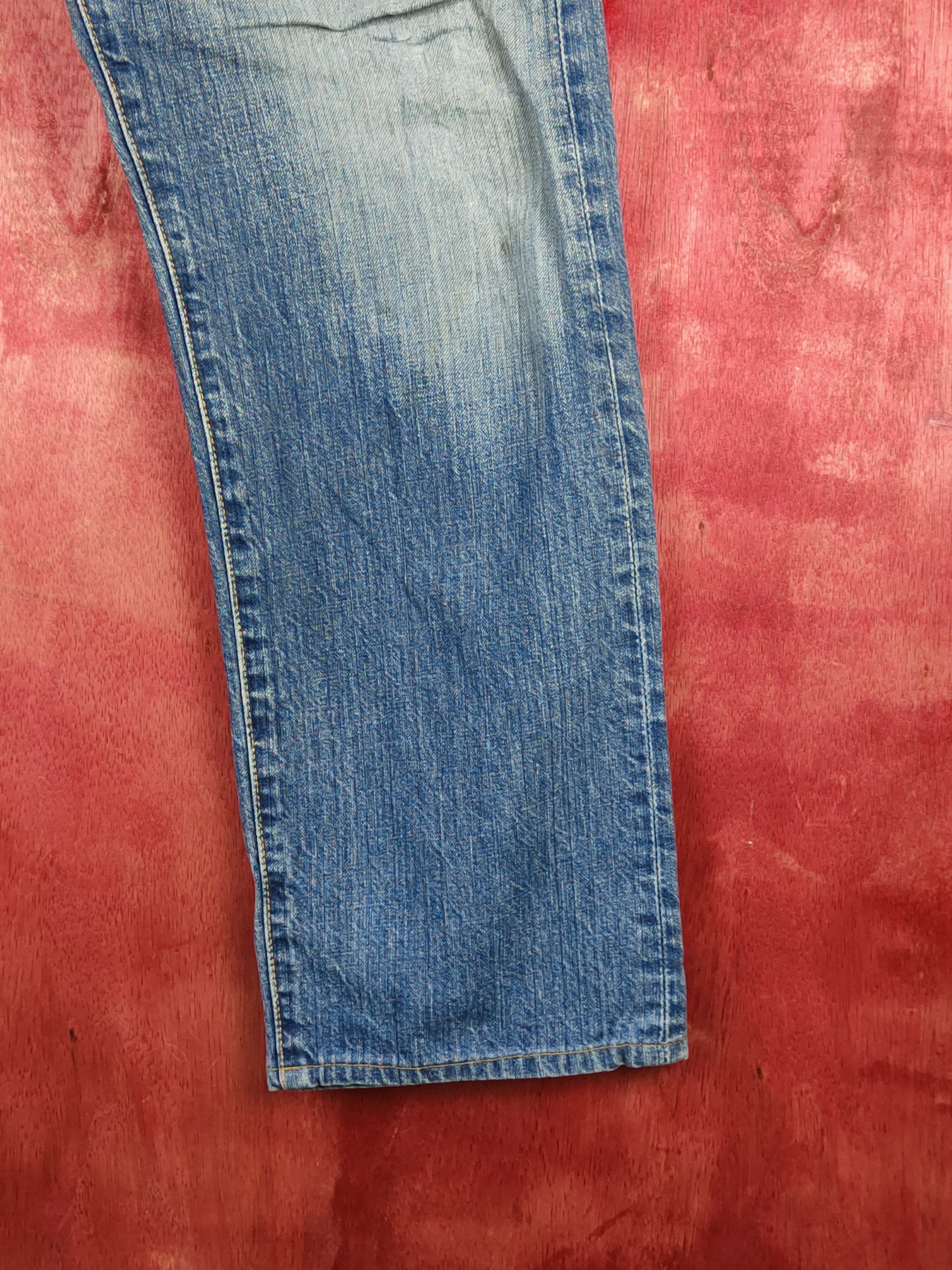 Japanese Brand 501 Levi's Blue Distressed Ripped Jeans #S1830 Size US 33 - 6 Thumbnail