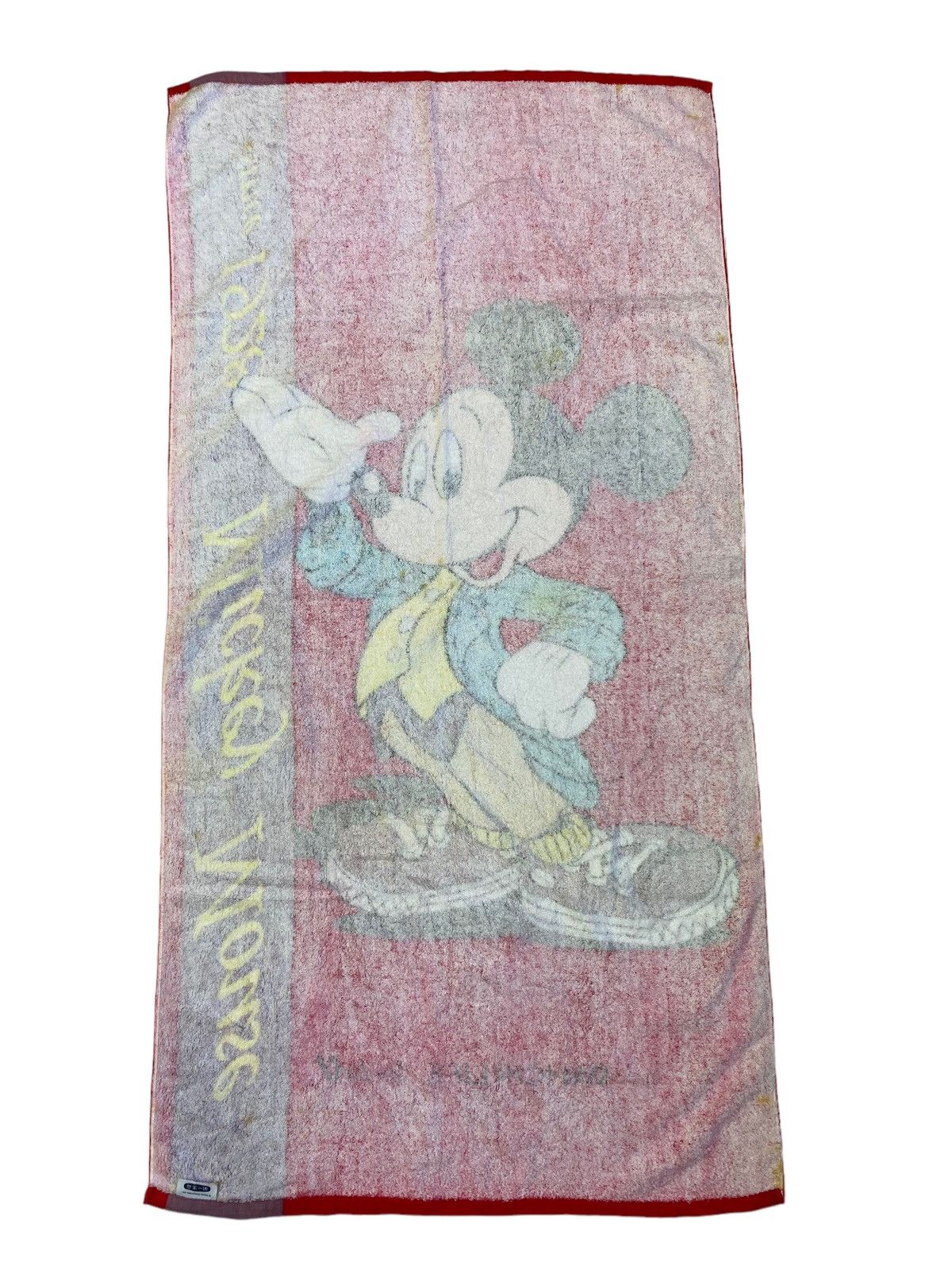 Disney × Mickey Mouse × Vintage 💥VINTAGE MICKEY MOUSE DISNEY Japan bath Towel Size ONE SIZE - 2 Thumbnail