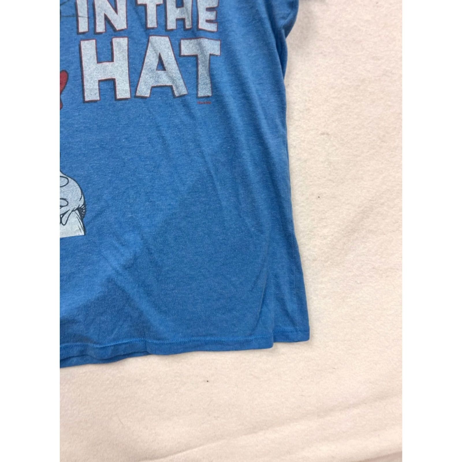 Vintage Dr. Seuss The Cat In The Hat Womens T-Shirt Blue L Cat Graphic Shirt - Womens Size L / US 10 / IT 46 - 5 Thumbnail