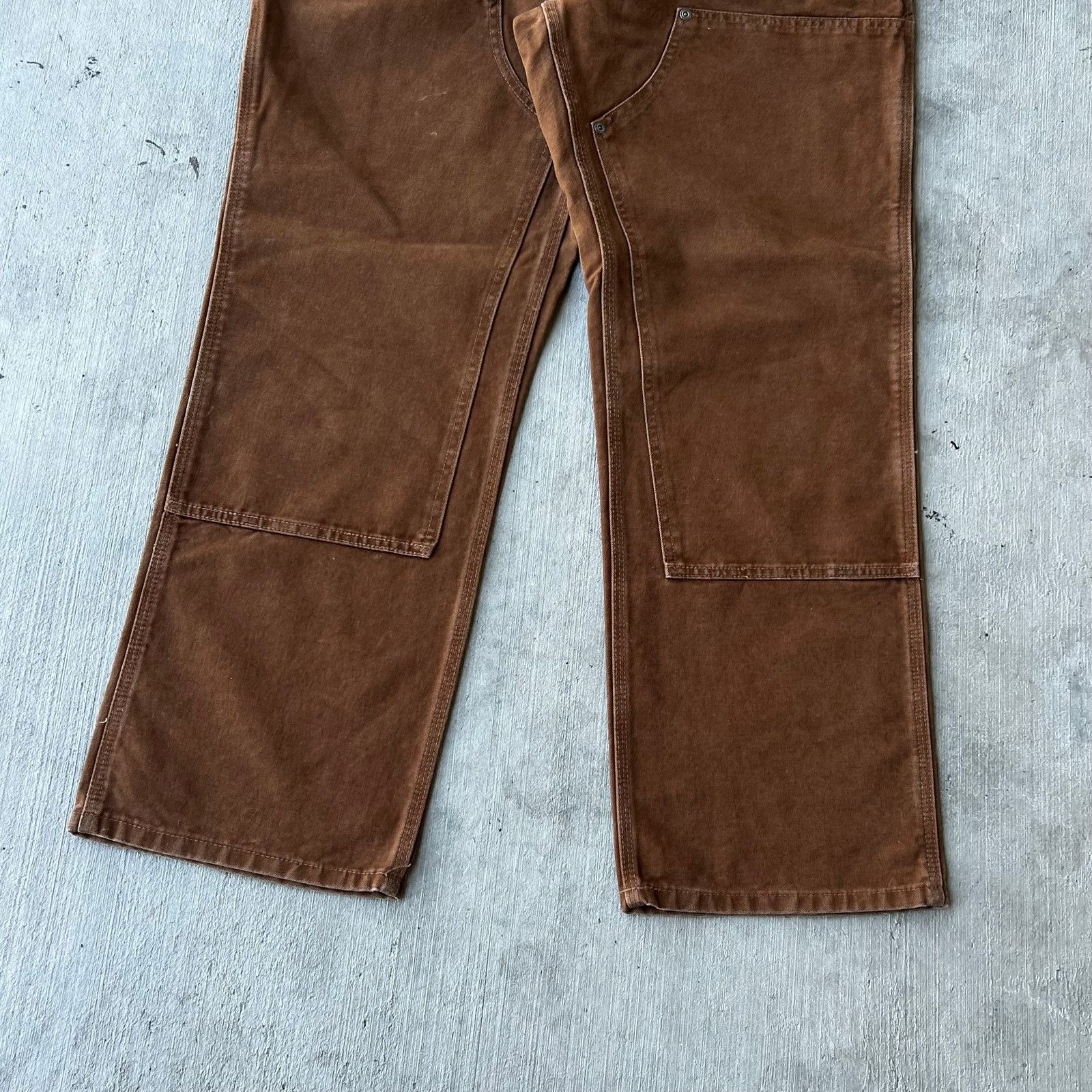 Carhartt × Vintage Carhartt WOMENS brown double knee work wear carpenter pants Size US 32 / EU 48 - 3 Thumbnail