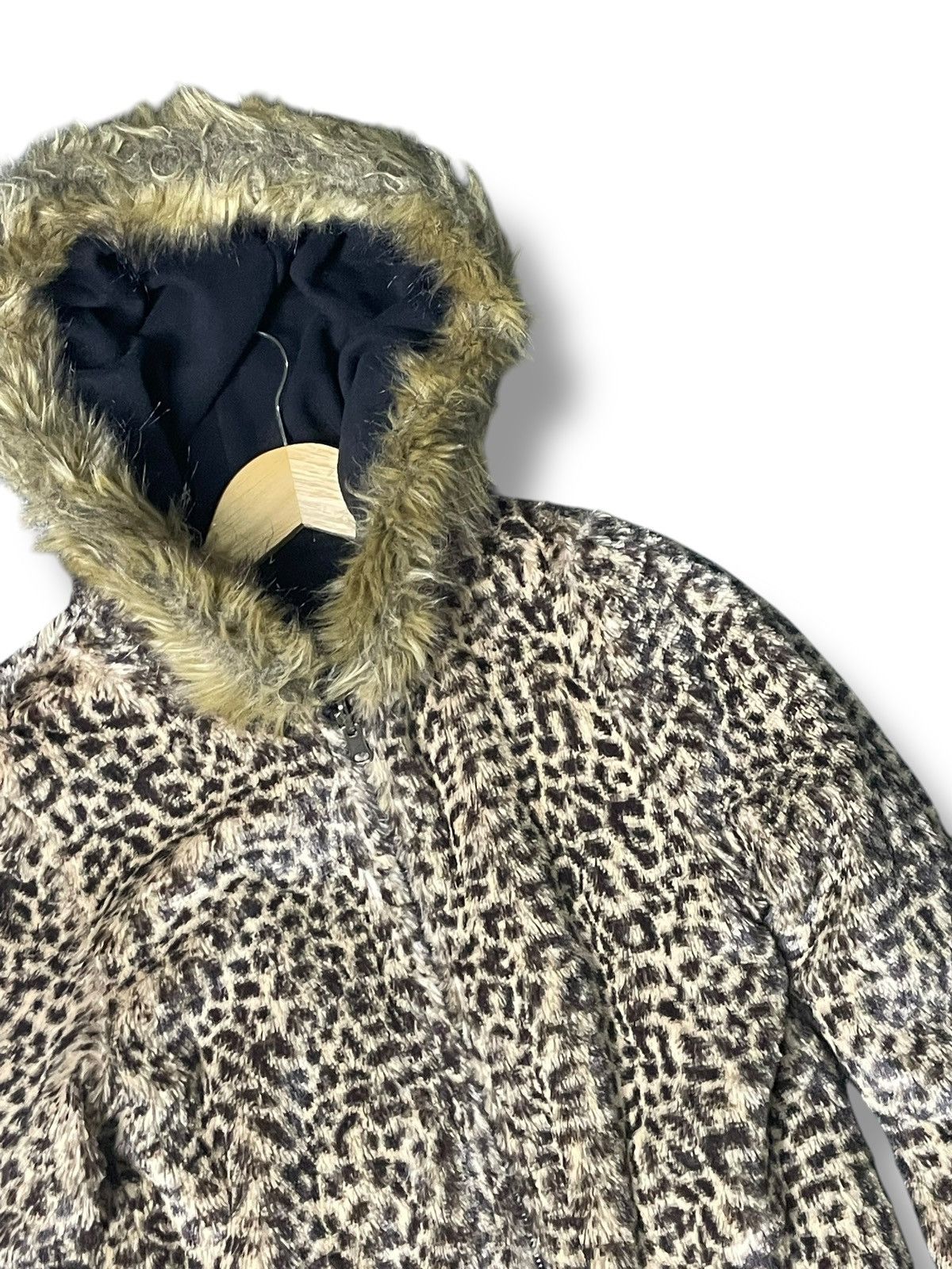 If Six Was Nine One Way Reversible Leopard Hooded Jacket (69) Size US M / EU 48-50 / 2 - 7 Thumbnail