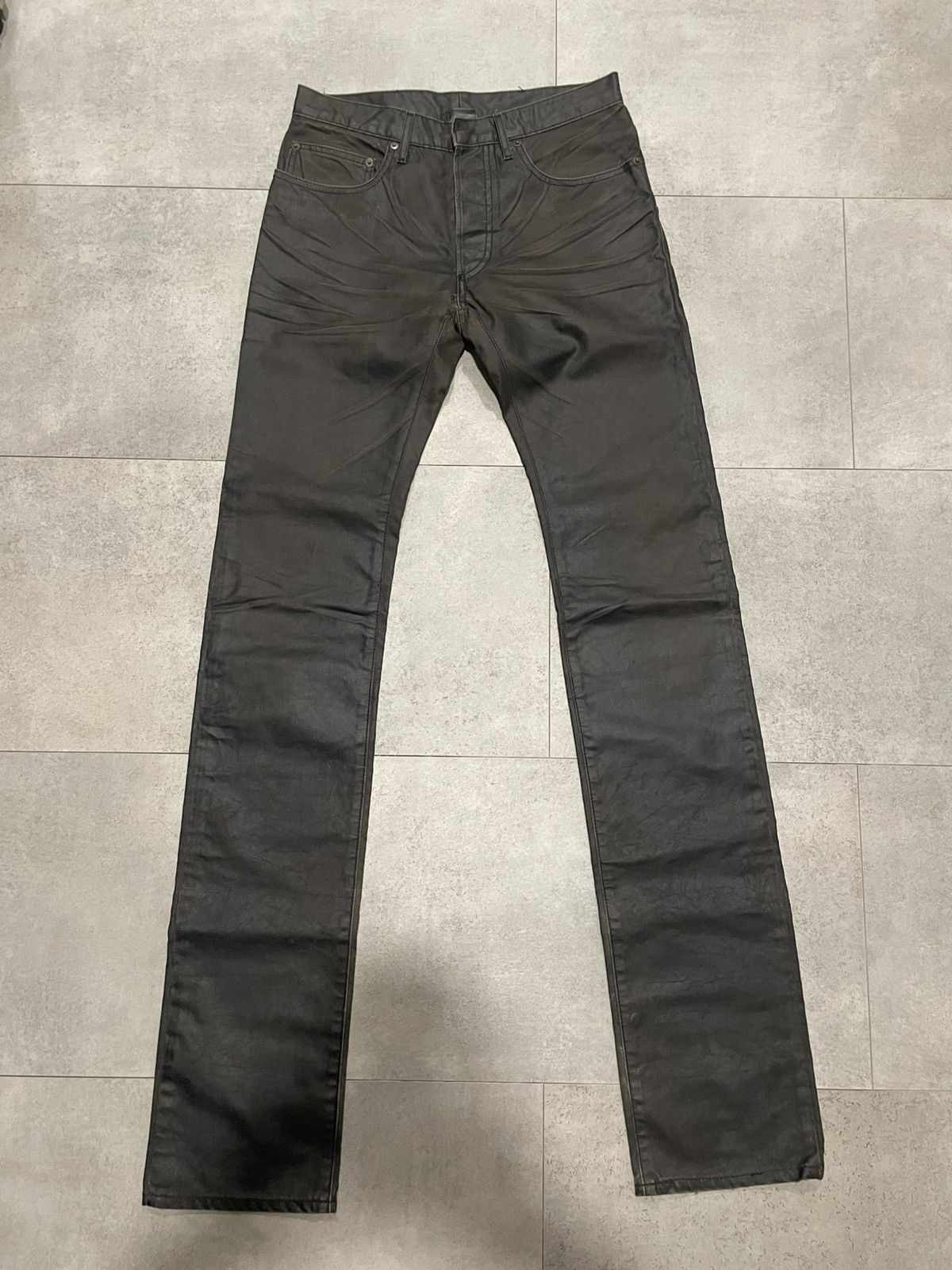 パンツ Dior Homme 03aw Luster Hedi Slimane Dior Homme AW2003 Luster Leather Pants — Middleman Store