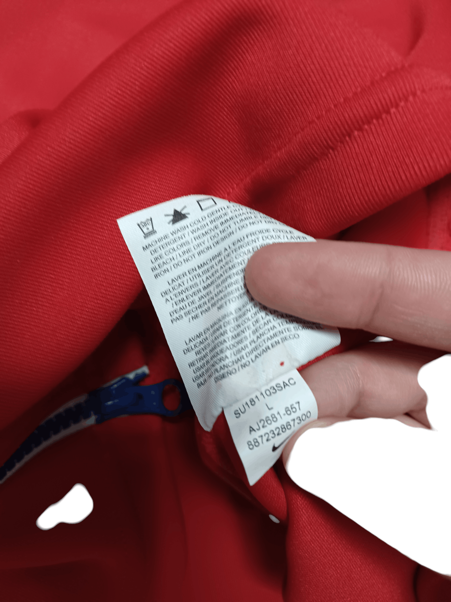 Nike COOL NIKE LAMPS FIRE RED LIGHT JACKET Size US L / EU 52-54 / 3 - 8 Thumbnail