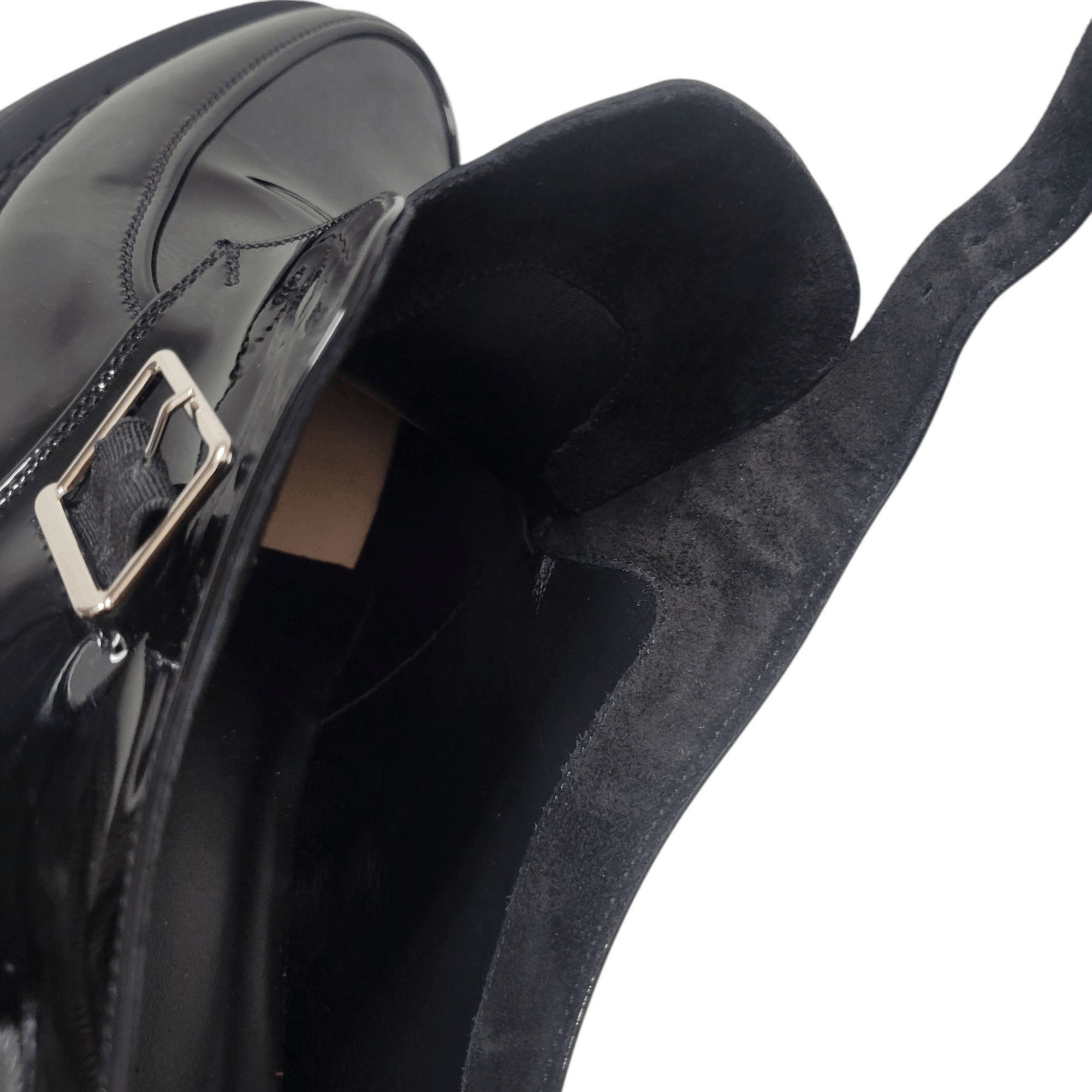 Saint Laurent Paris Saint Laurent Paris Anthony Patent-Leather Monk Strap Shoes Size US 9.5 / EU 42-43 - 10 Thumbnail