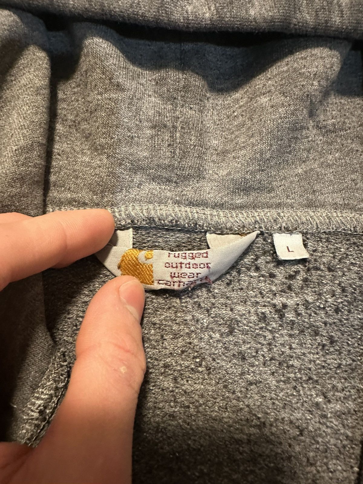 Carhartt × Vintage Vintage Carhartt Zip Up Hoodie Size Large Size US L / EU 52-54 / 3 - 3 Thumbnail