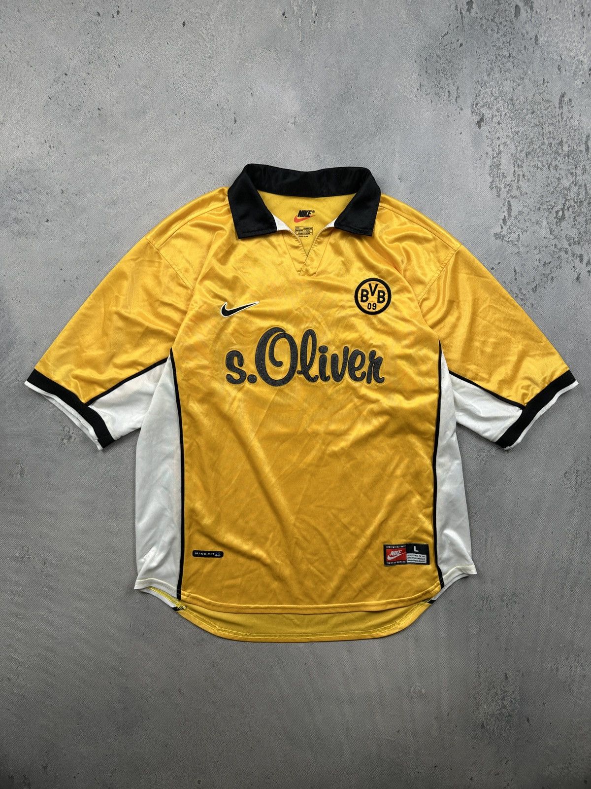 Nike Vintage Nike Borussia Dortmund Nerlinger 8 Football Jersey Size US L / EU 52-54 / 3 - 1 Thumbnail