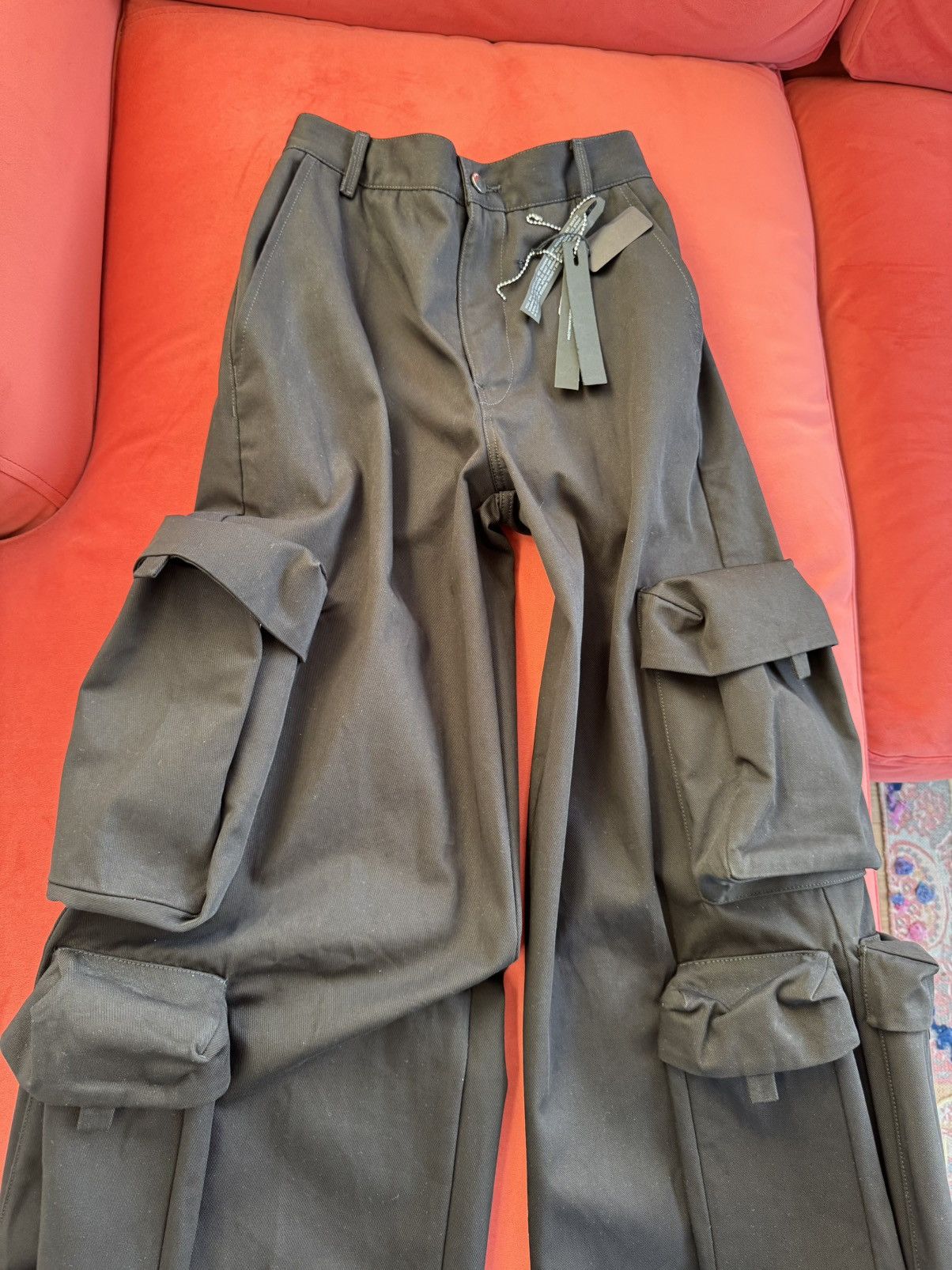 Amiri Amiri New black cargo baggy pants, size S int, 8 UK Size 27" / US 4 / IT 40 - 7 Thumbnail