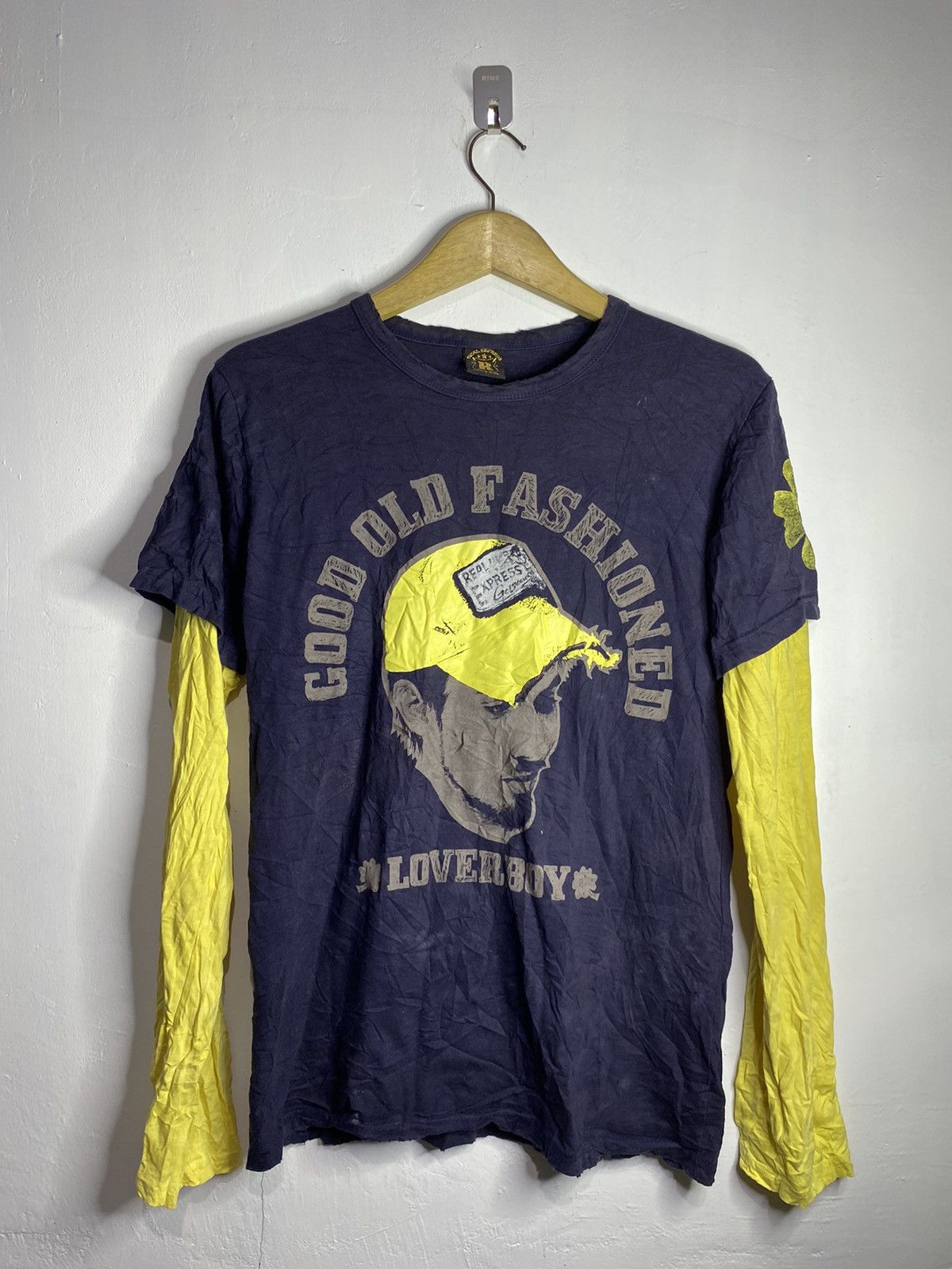 Real expres double layers distressed longsleeve tshirts
