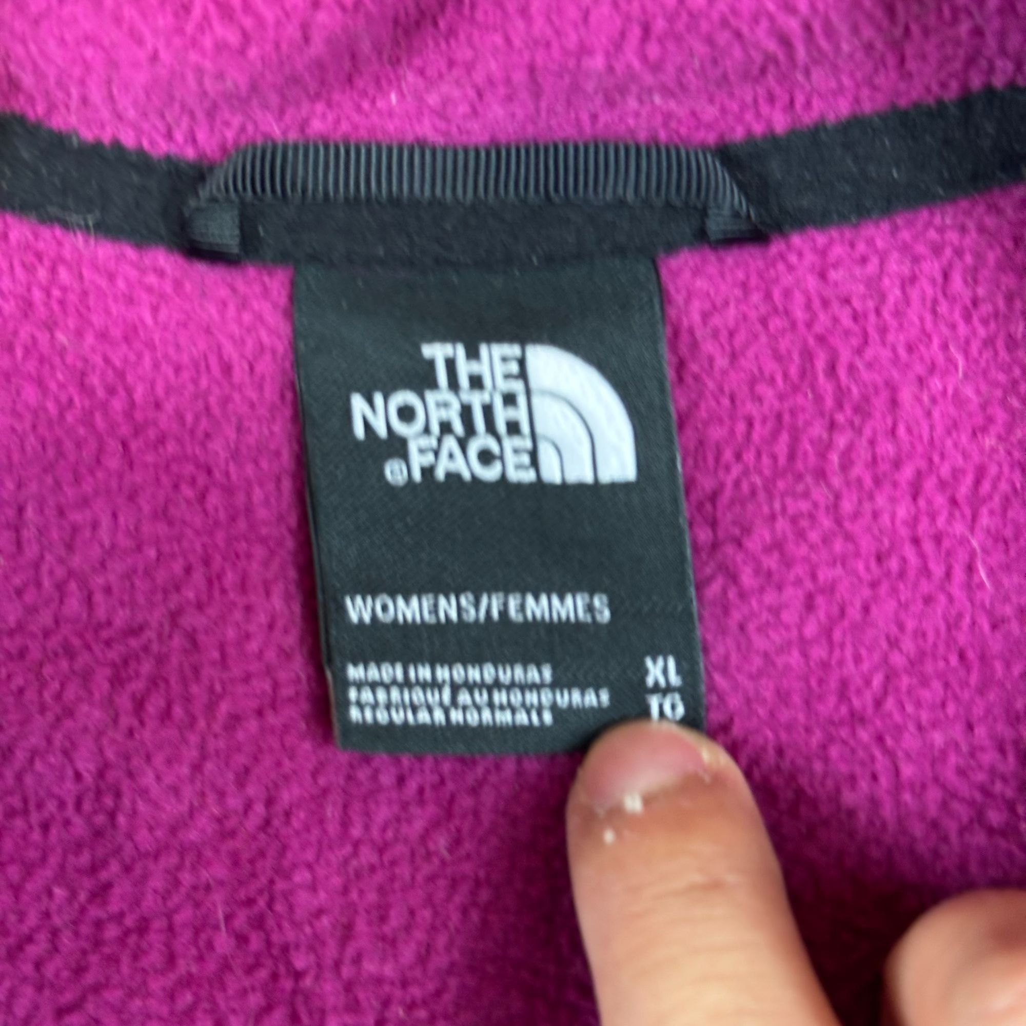 The North Face The North Face Womens XL Black & Purple Fleece Quarter-Zip P Size XL / US 12-14 / IT 48-50 - 3 Thumbnail
