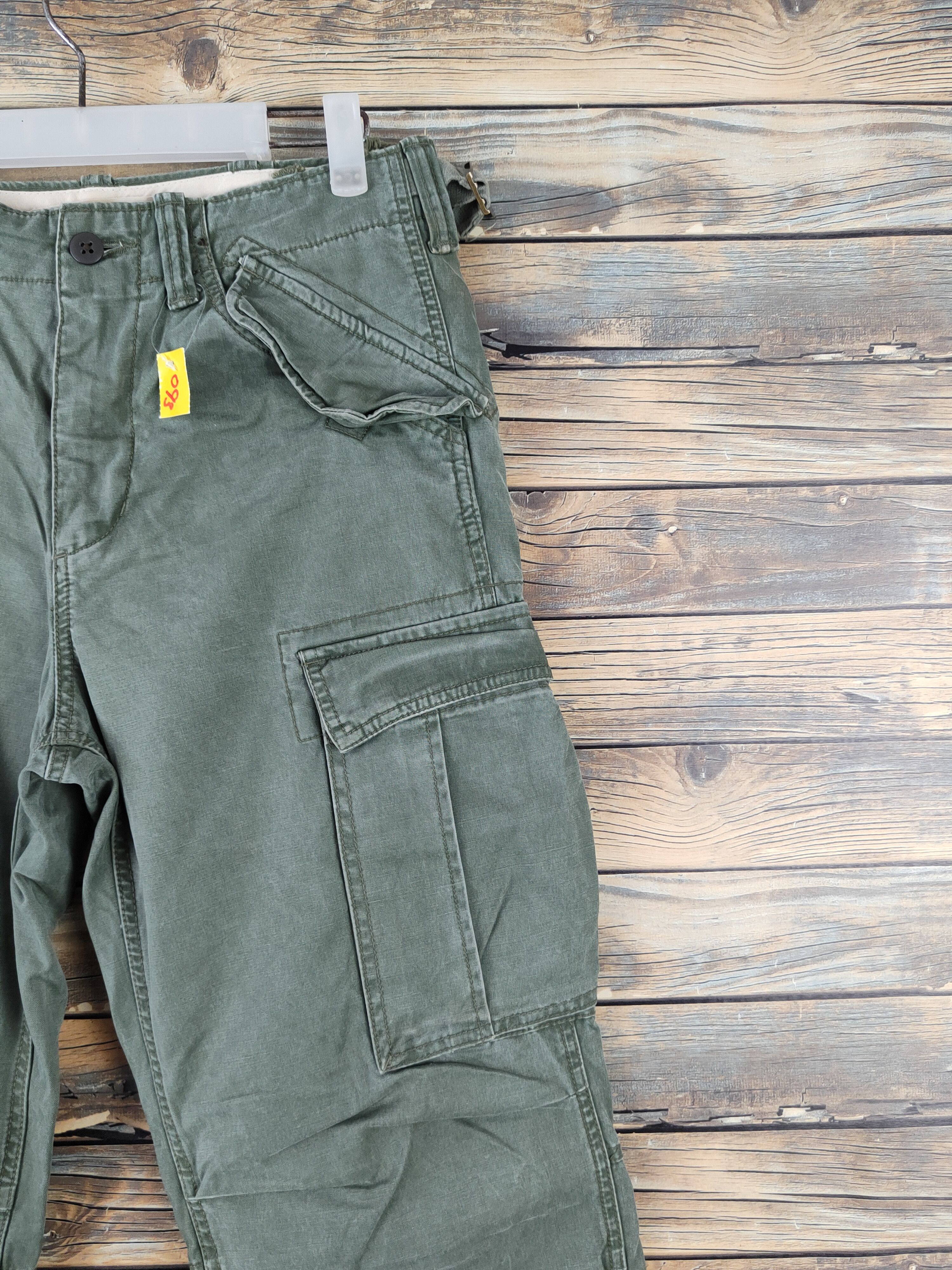 Japanese Brand DL Gap Green Multipocket Tactical Cargo Pants #093 Size US 29 - 5 Thumbnail