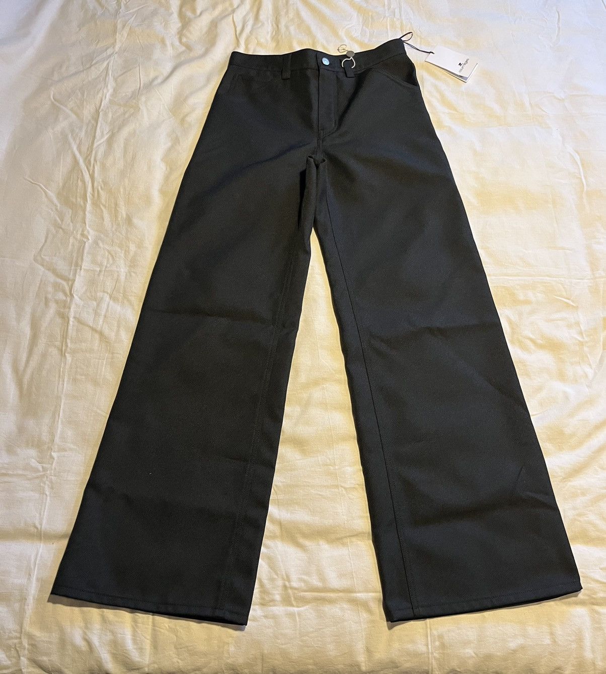 Courreges Ferragamo nylon wide leg pants. Size US 30 / EU 46 - 3 Thumbnail