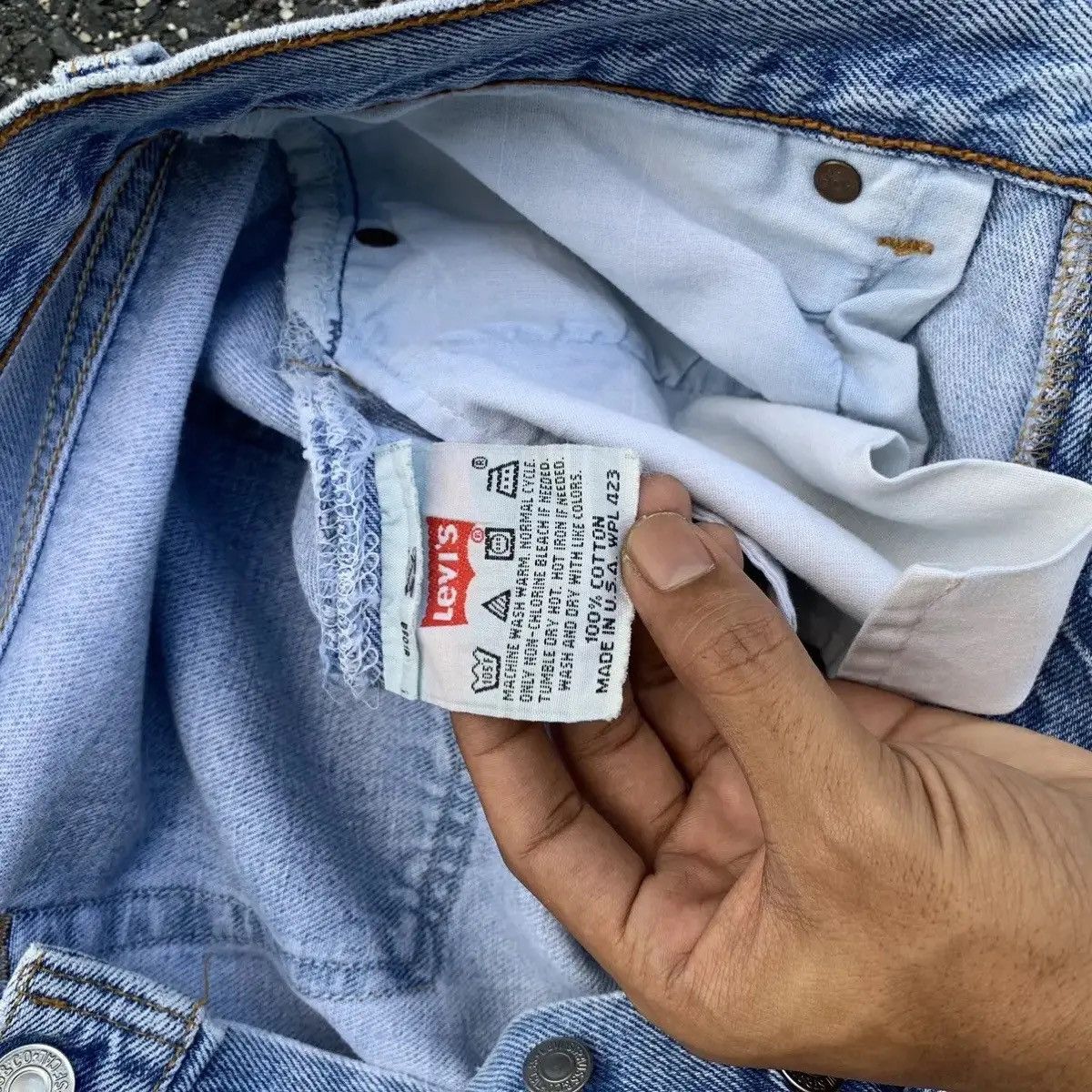 Levi's 💥1990’s Vintage Levis 32x30 Skletons CustomMade Levis Pants Size US 32 / EU 48 - 8 Thumbnail