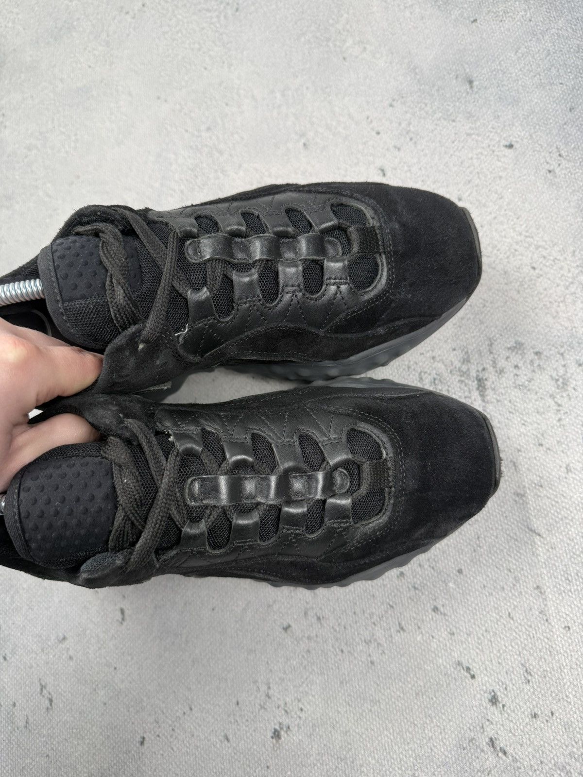 Acne Studios Acne Studios Rockaway Triple Black Suede Leather Sneakers Size US 5 / IT 35 - 16 Thumbnail