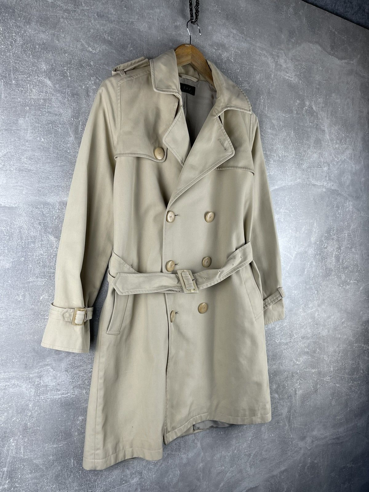 A.P.C. A.P.C. Classic Cotton Trench Coat Beige Double Breasted Size S / US 4 / IT 40 - 4 Thumbnail
