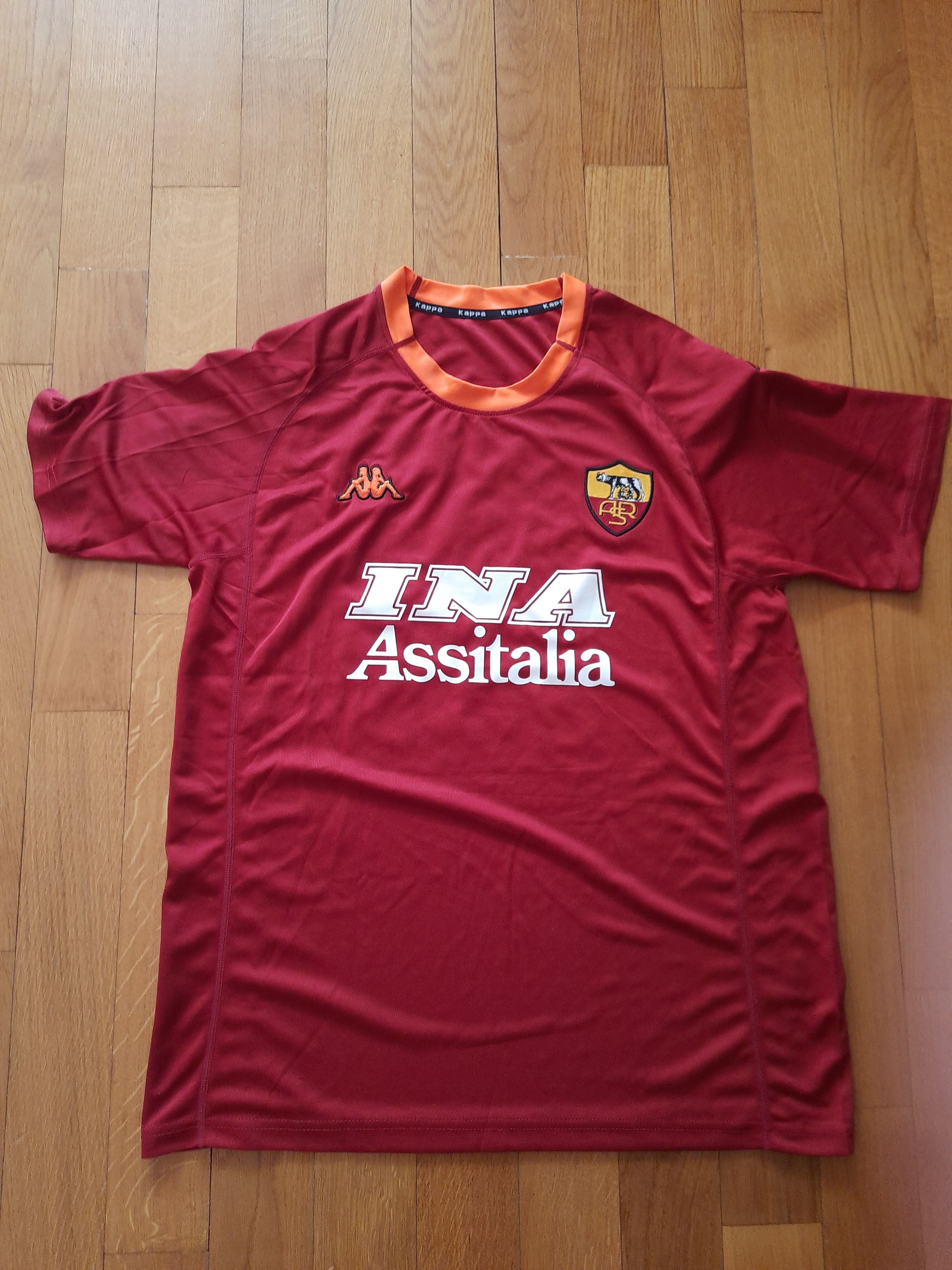 Other Totti A S Roma Retro Soccer Jersey Tee T Shirt Size US L / EU 52-54 / 3 - 5 Thumbnail