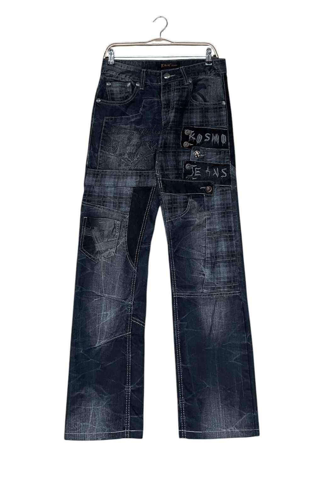 Le Grande Bleu (L.G.B.) Vintage Japanese Brand K&M Jeans 2000s Size US 30 / EU 46 - 1 Thumbnail