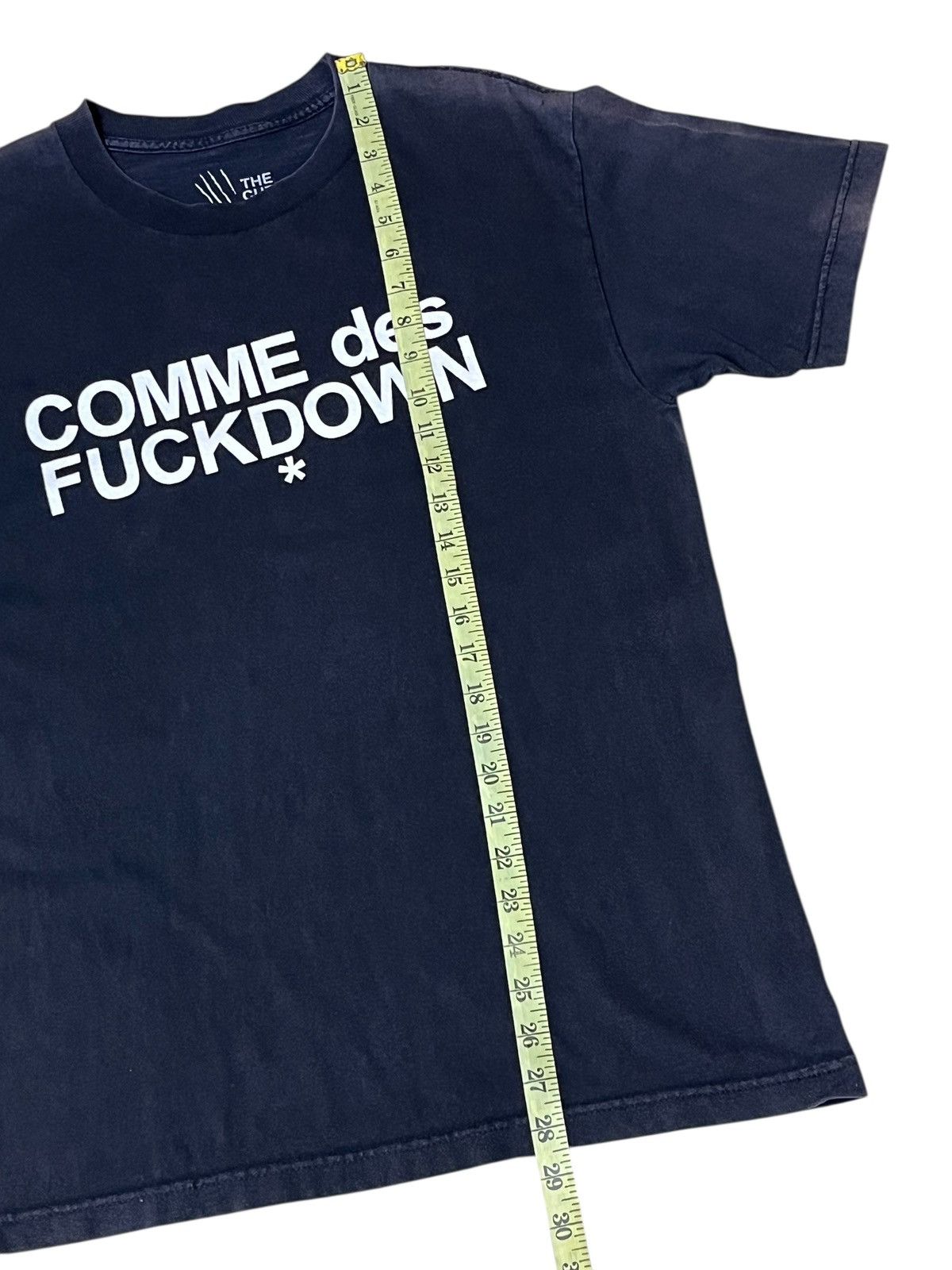 Japanese Brand COMME DES FUXKDOWN by the cut sunfaded tee shirt Size US M / EU 48-50 / 2 - 9 Thumbnail