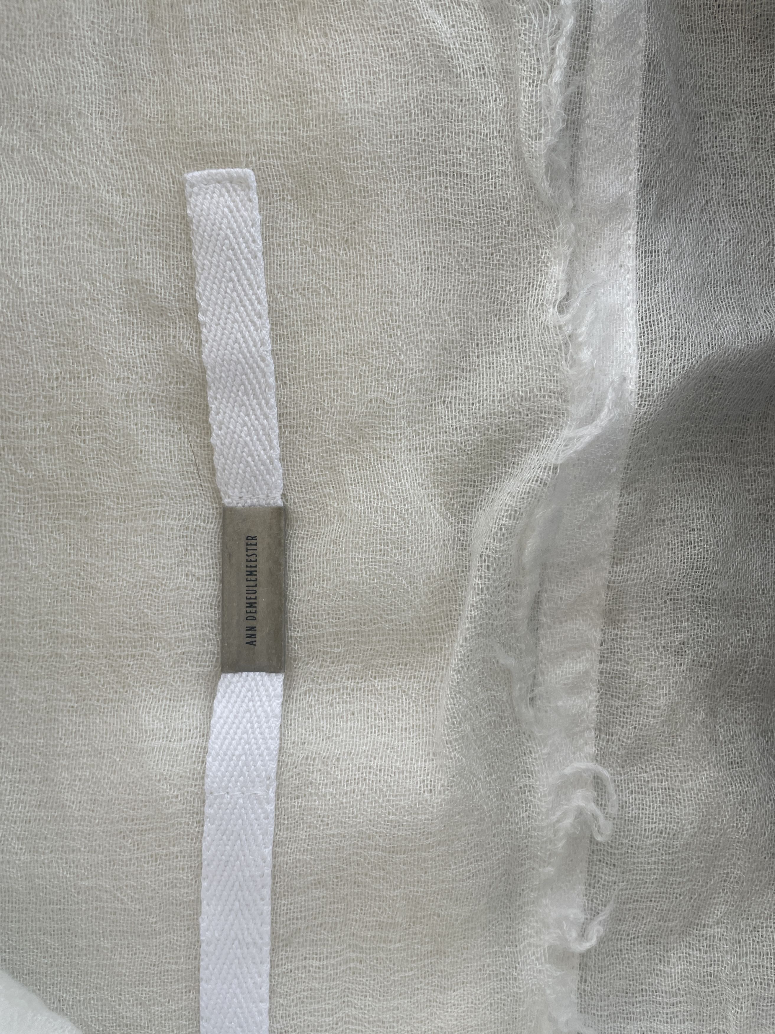 Ann Demeulemeester Sasha wool, silk, and cashmere scarf Size ONE SIZE - 4 Thumbnail