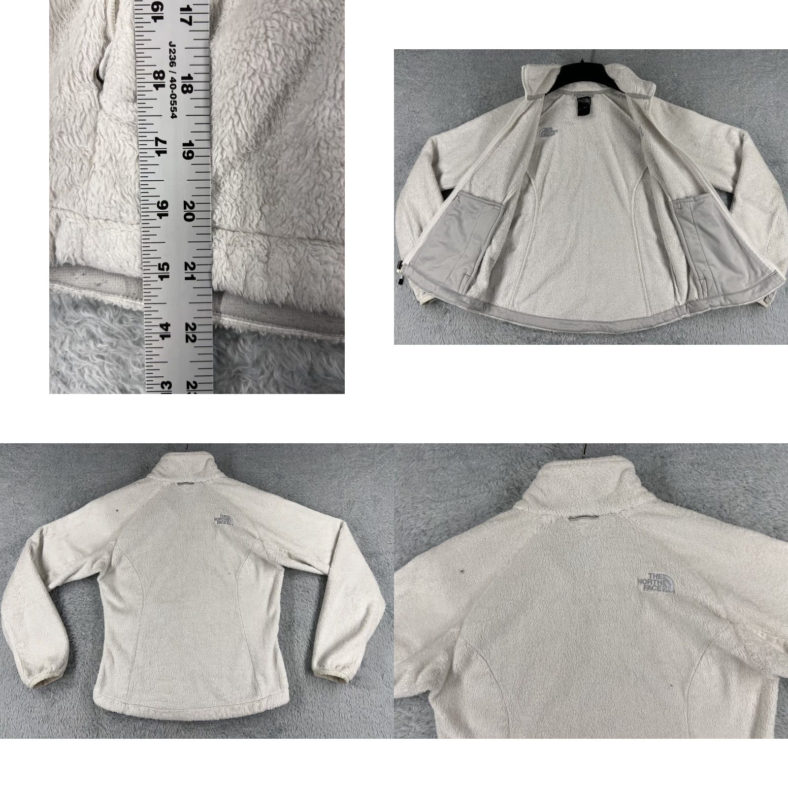 The North Face The North Face Jacket Women XS White Full Zip Mock Neck Poly Fleece Womens Size XS / US 0-2 / IT 36-38 - 9 Thumbnail